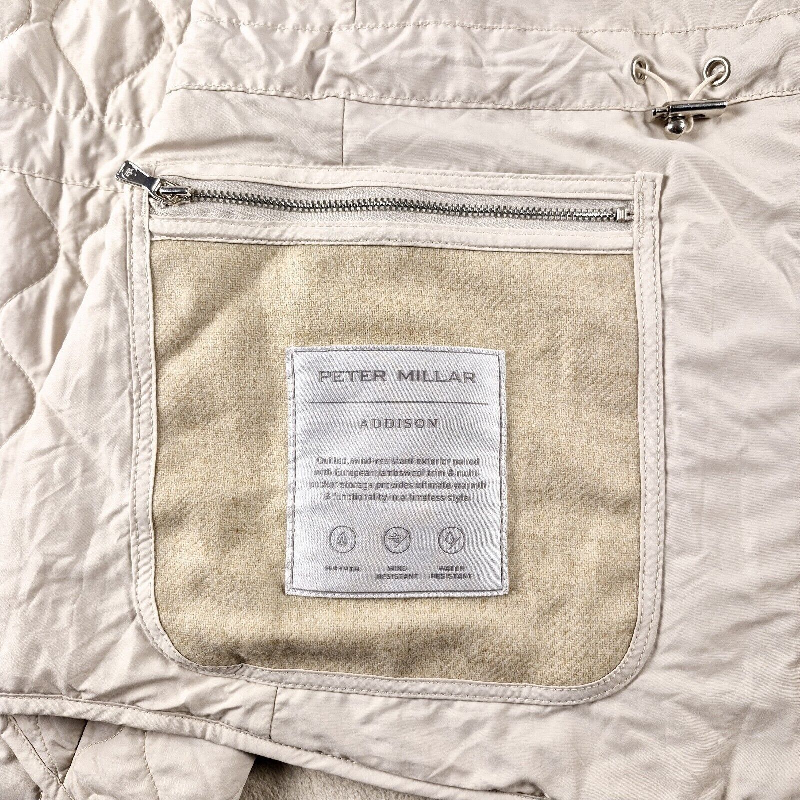 Peter Millar Peter Millar Addison Women's Quilted Vest Size L Beige NWT Size L / US 10 / IT 46 - 10 Thumbnail