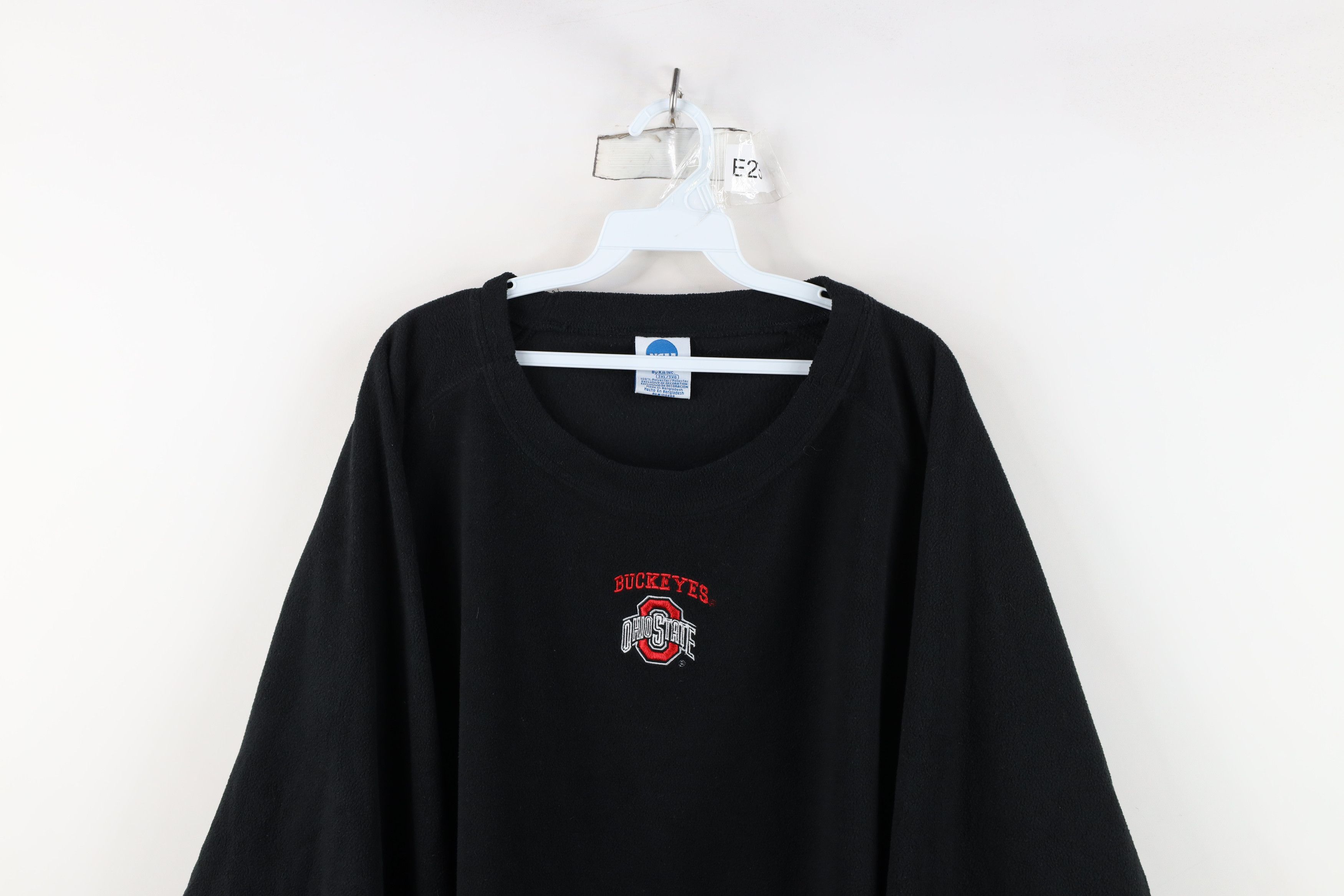 Vintage Vintage 90s Spell Ohio State University Fleece Sweater Black Size US XXL / EU 58 / 5 - 2 Thumbnail