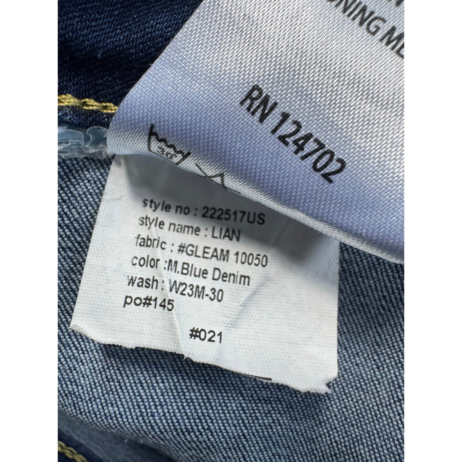 Other Bianco Lian Bootcut Jeans Womens 27 Raw Hem Mid Rise Denim Size 27" / US 4 / IT 40 - 5 Thumbnail