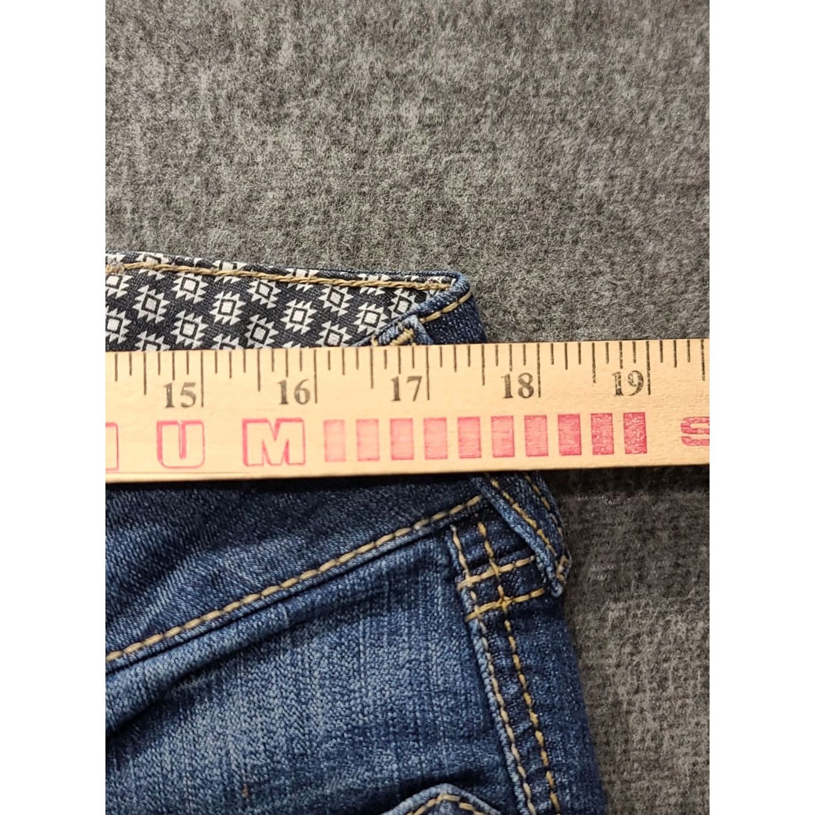 Ariat Ariat Rosa Jeans Womens 33x31 Slim Fit Bootcut Stretch Denim Blue 5-Pocket Mid Rise Size 24" / US 00 / IT 34 - 3 Thumbnail