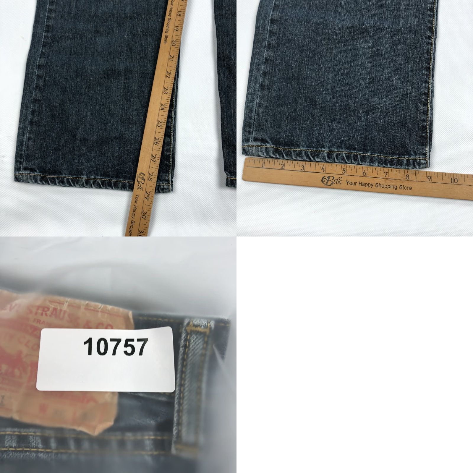 Levi's Levi's 501 Men's 34x30 Blue Straight Leg Button Fly Denim Jeans Size US 34 / EU 50 - 9 Thumbnail
