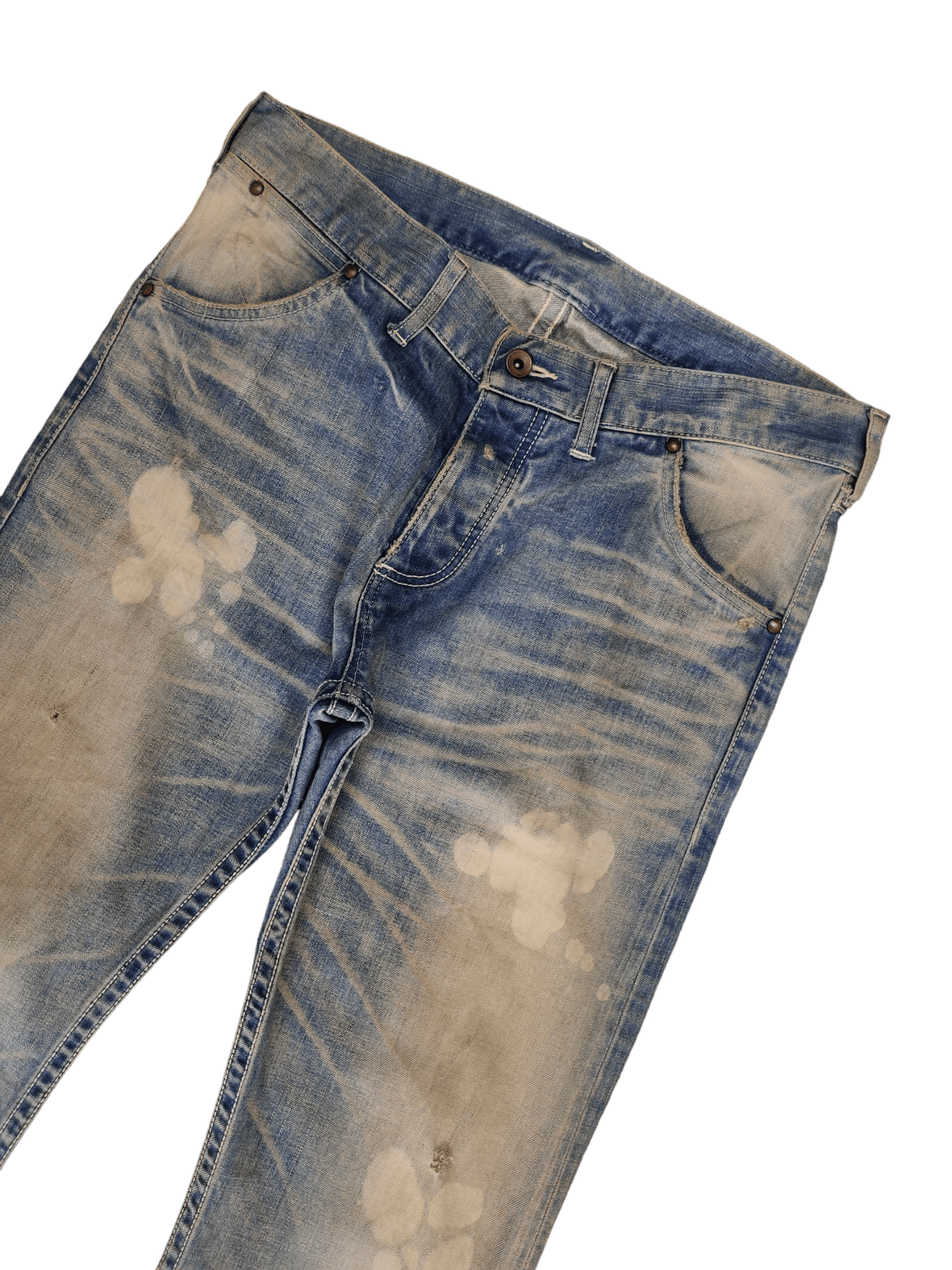 Issey Miyake Flare Jeans Ayuite Issey Miyake Distress Faded Bootcut Y2k Size US 34 / EU 50 - 2 Thumbnail