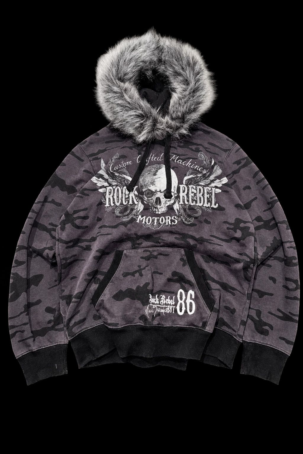 Rock Revival Rock Revival Fur hoodie Y2K like Affliction Rock Size US M / EU 48-50 / 2 - 1 Thumbnail