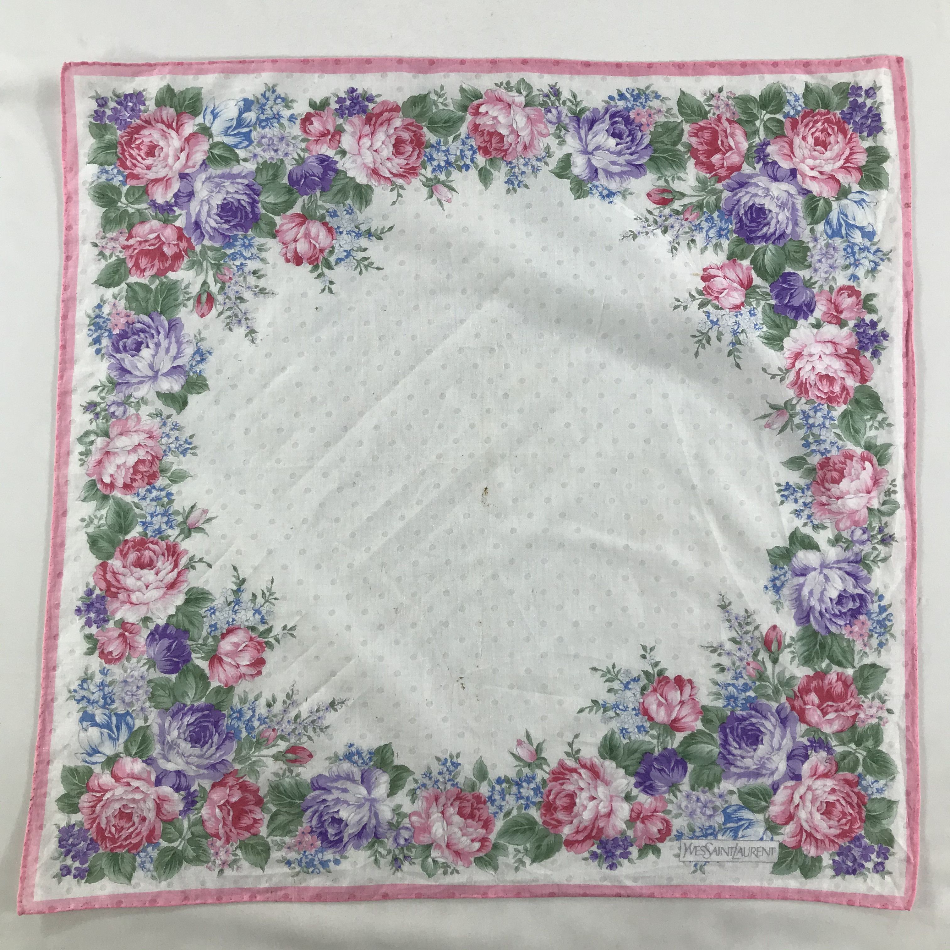 Vintage × Yves Saint Laurent Yves Saint Laurent Bandana / Handkerchief/Neckerchief -S1737 Size ONE SIZE - 1 Thumbnail