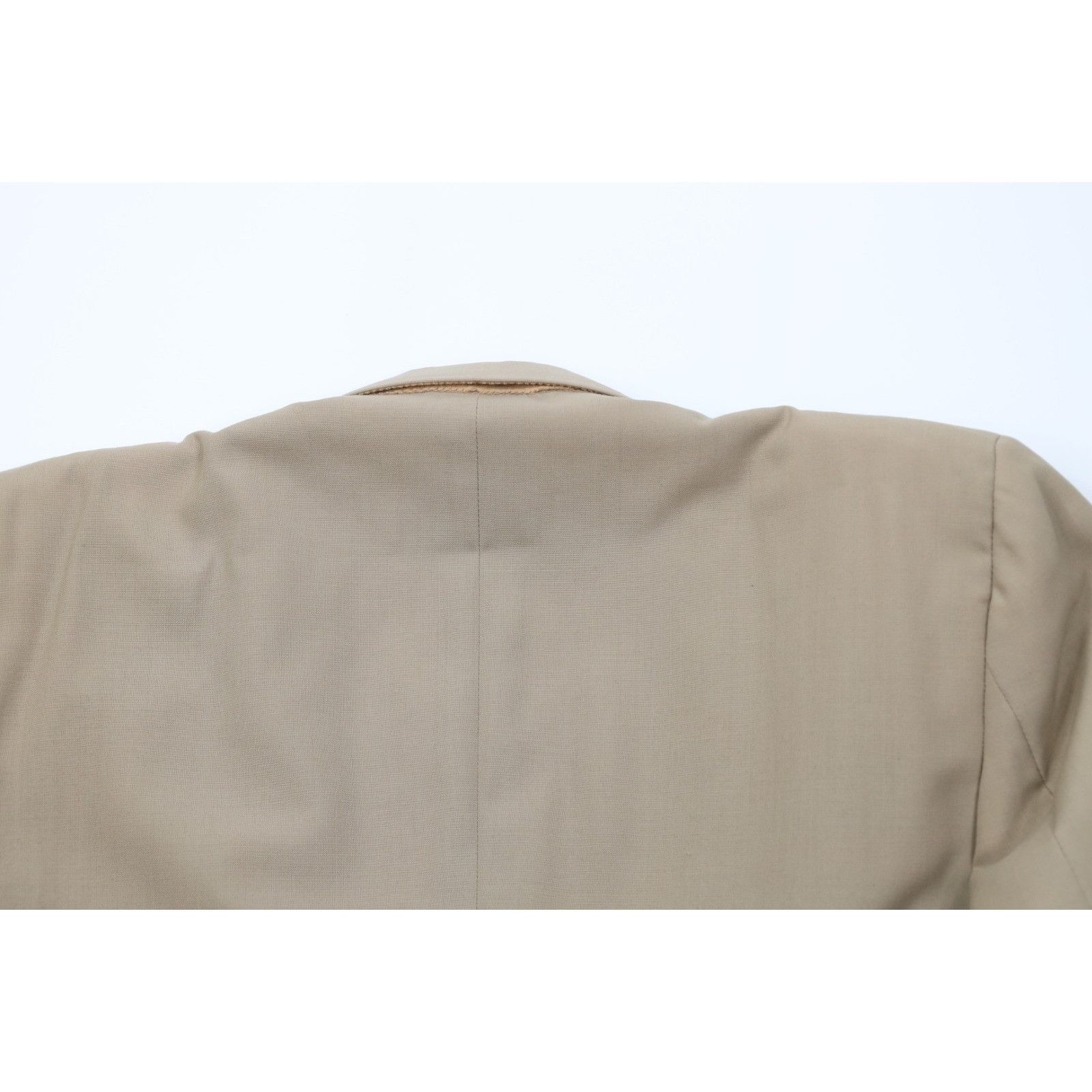 Vintage Vintage 70s Streetwear 2 Piece Wool Suit Wedding Beige Size 42L - 10 Thumbnail