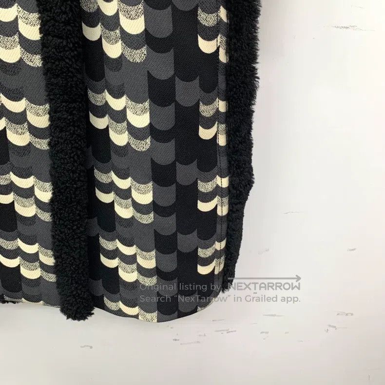Prada Prada Black geometric pattern printed wool lapel double-br Size XS / US 0-2 / IT 36-38 - 5 Thumbnail
