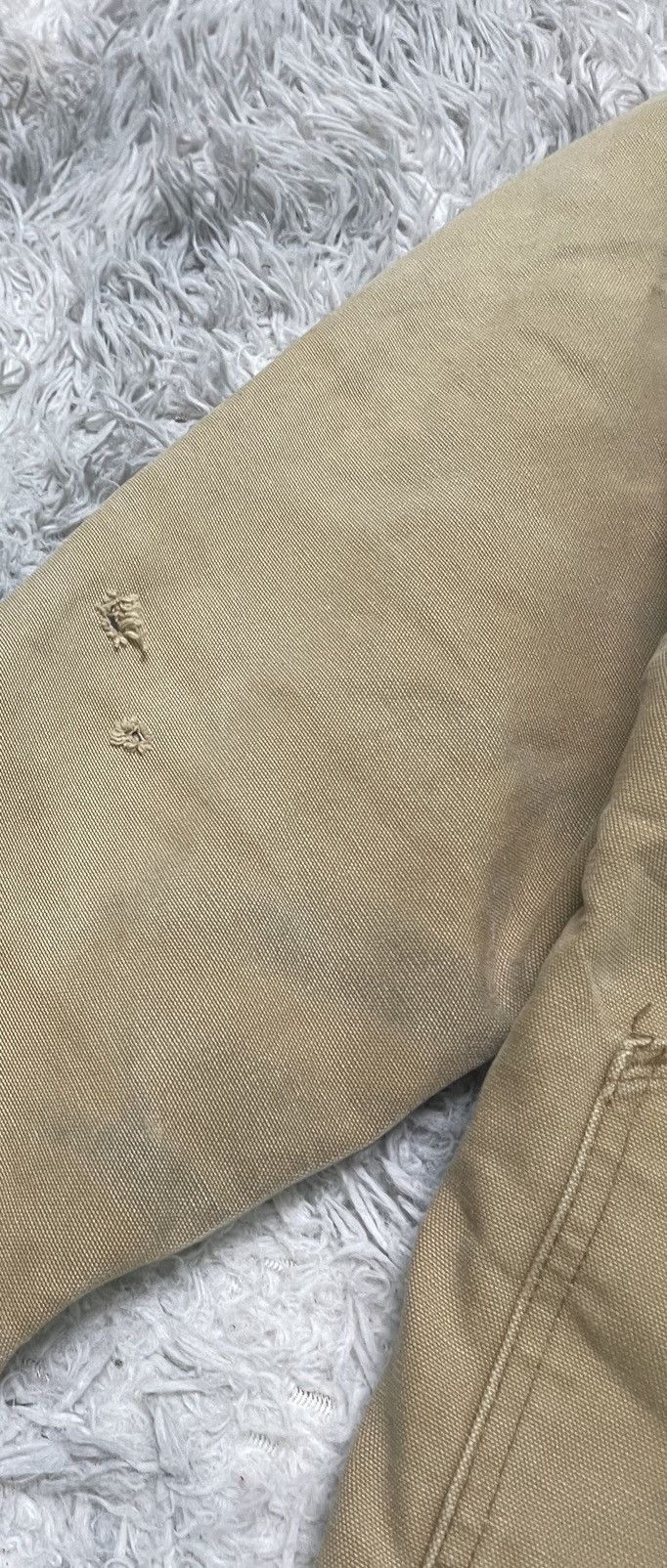 Carhartt VINTAGE CARHARTT KHAKI NICELY FADED QUILTED LINEN RARE Size US L / EU 52-54 / 3 - 7 Thumbnail