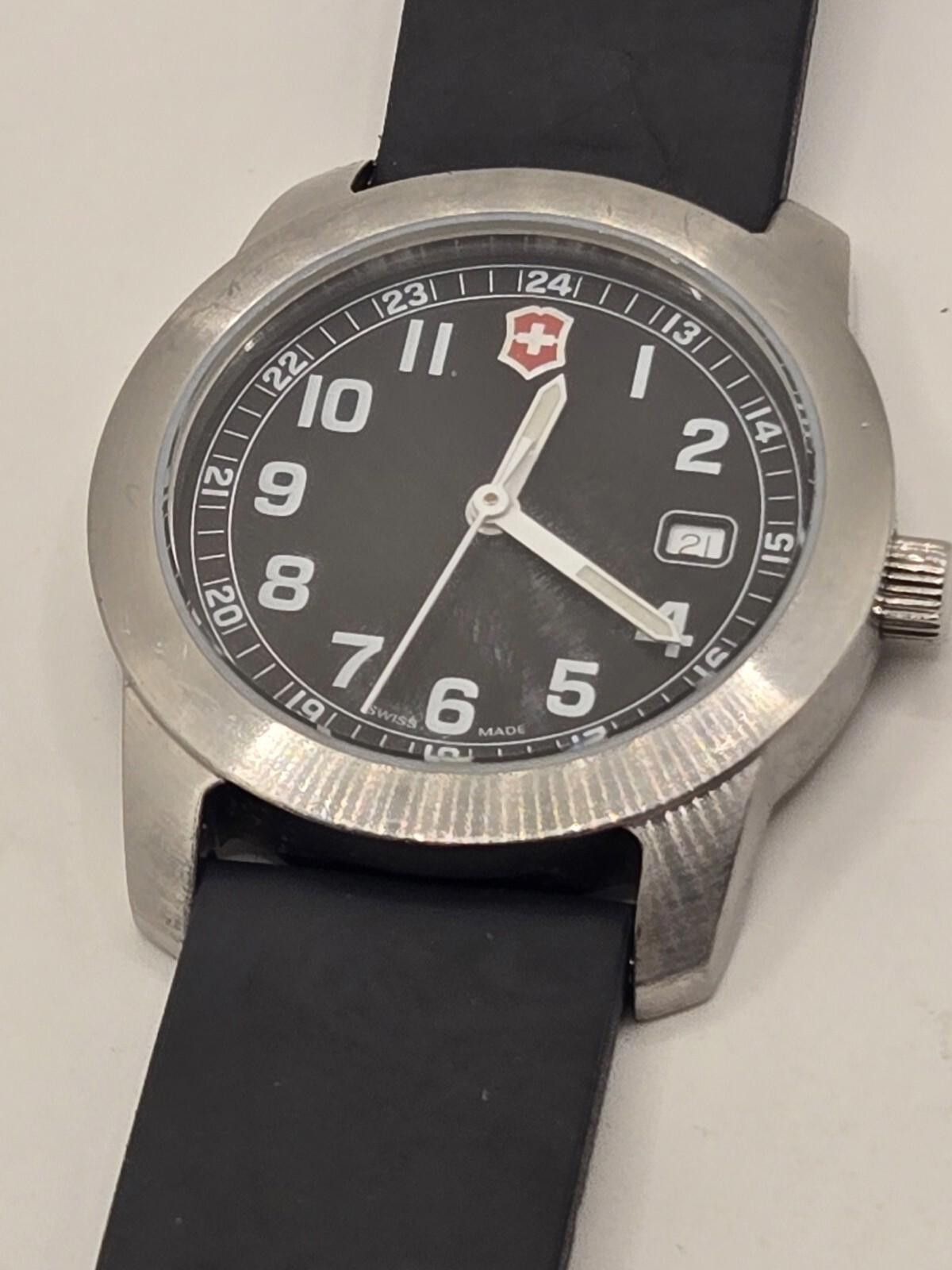 Victorinox Swiss Army 30Mm Black Field Quartz Watch, Women's