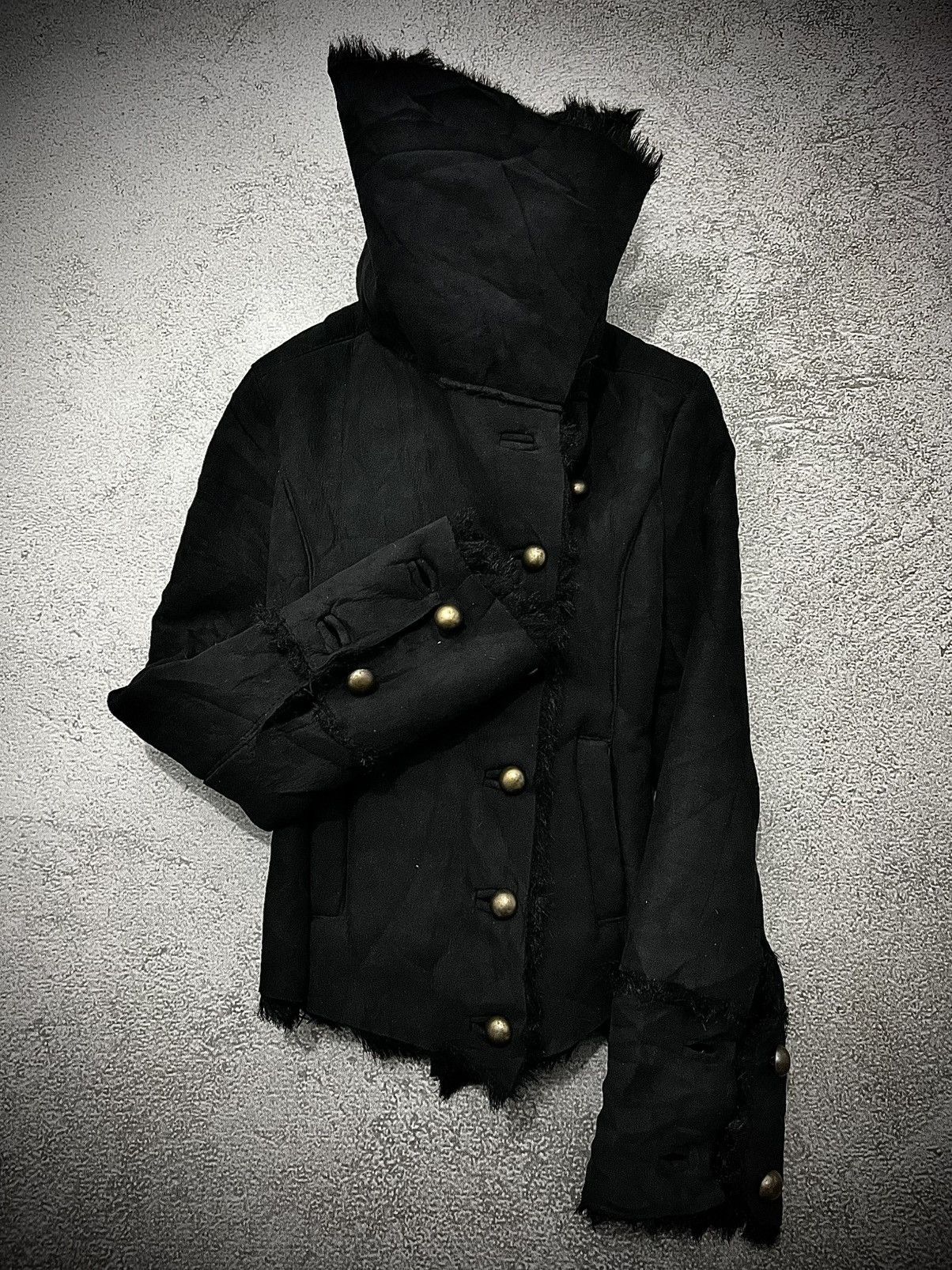 If Six Was Nine Rare SLY If Six Was Nine Asymmetric Style Suede GothicJacket Size US M / EU 48-50 / 2 - 5 Thumbnail