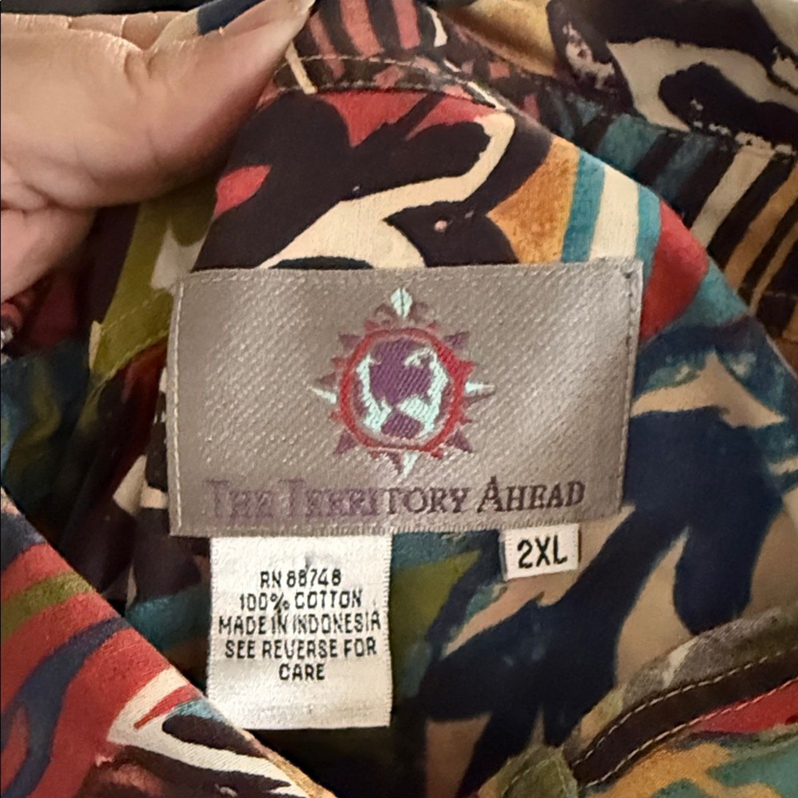 The Territory Ahead THE TERRITORY AHEAD resort wear coastal cotton button up 2X Size US XXL / EU 58 / 5 - 2 Thumbnail