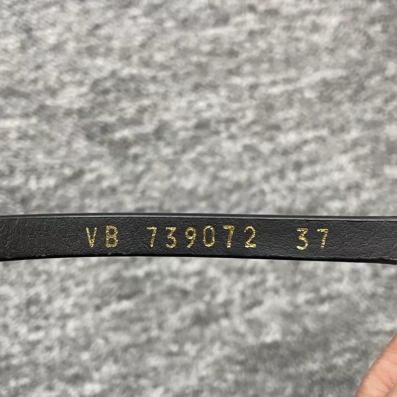 Saint Laurent Paris Saint Laurent ParisLeather gold-tone monogrammed square-to Size US 6.5 / IT 36.5 - 4 Thumbnail