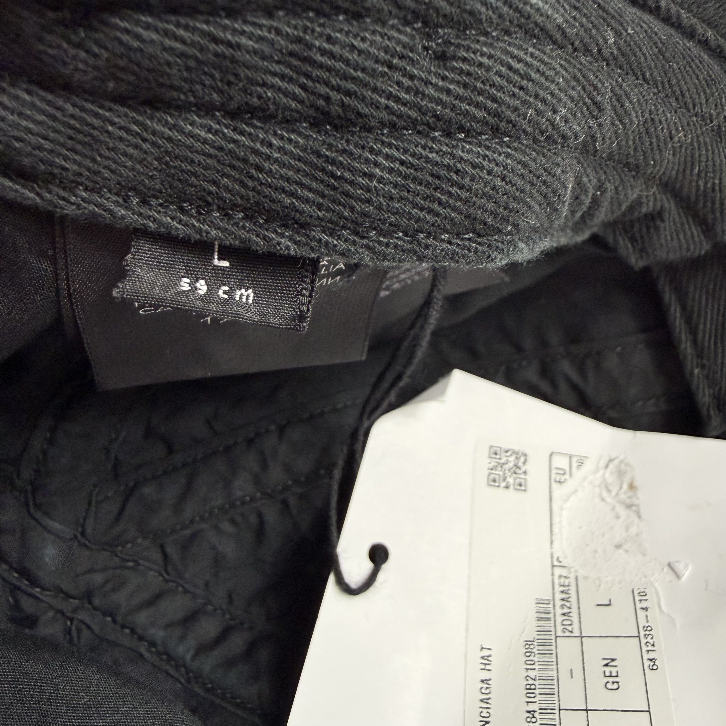 Balenciaga Balenciaga Languages Embroidered Black Cotton Baseball Cap Size ONE SIZE - 8 Thumbnail