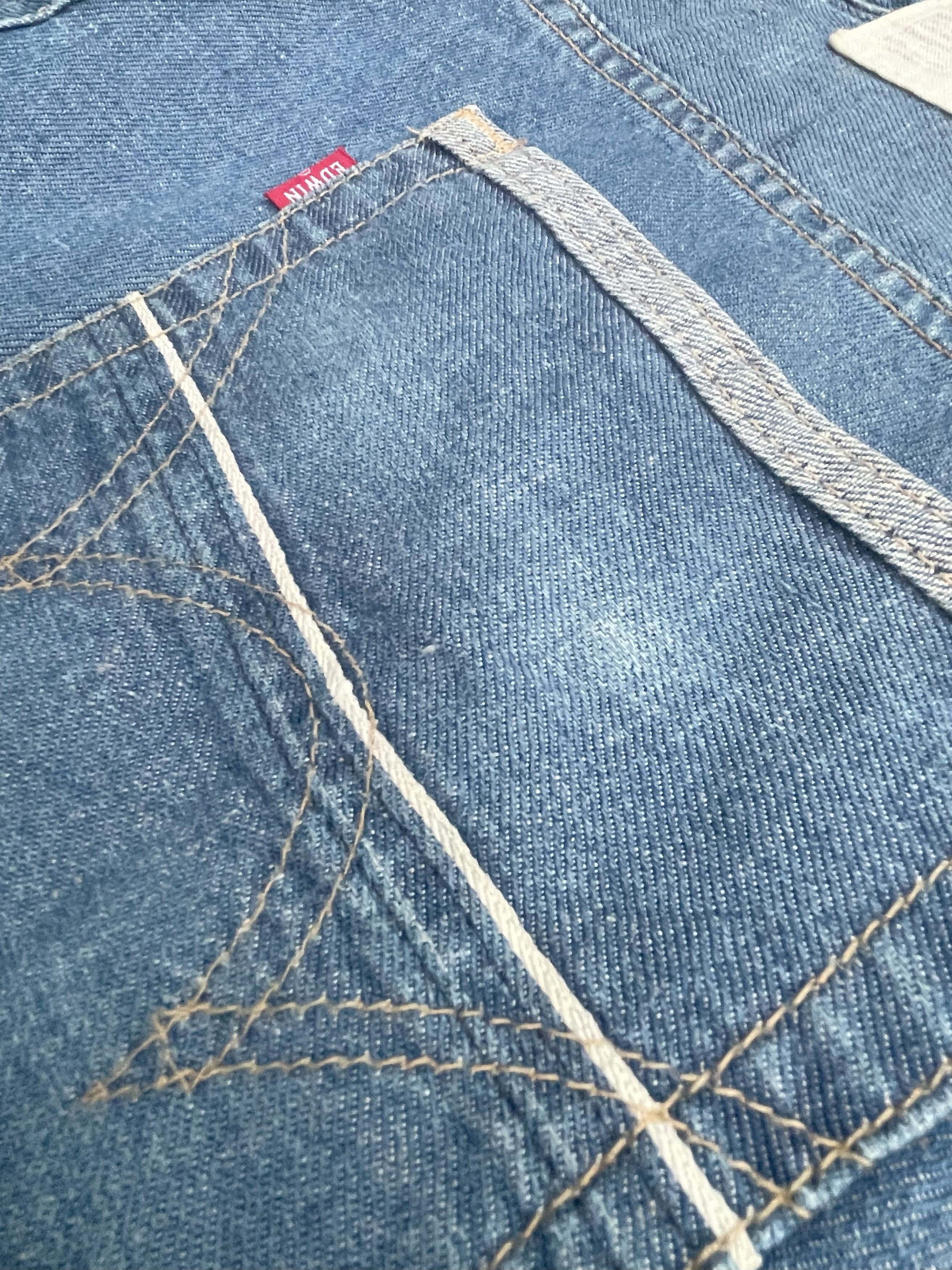 Edwin Vintage Edwin 505SS9 Grand Blue Selvedge Jeans Size US 33 - 13 Thumbnail