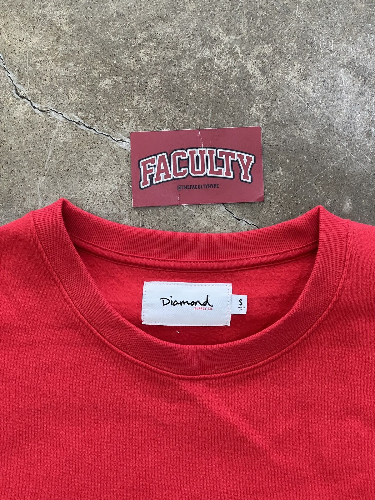 Diamond Supply Co. Diamond Supply Blank Crewneck Red Small Size US S / EU 44-46 / 1 - 3 Thumbnail