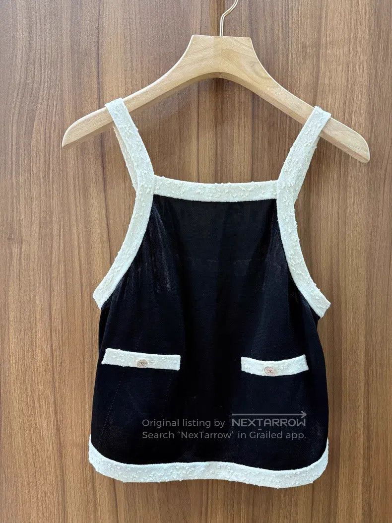Chanel Chanel 25 new black and white colour-blocked suspender ves Size XXS / US 00 / IT 34 - 3 Thumbnail
