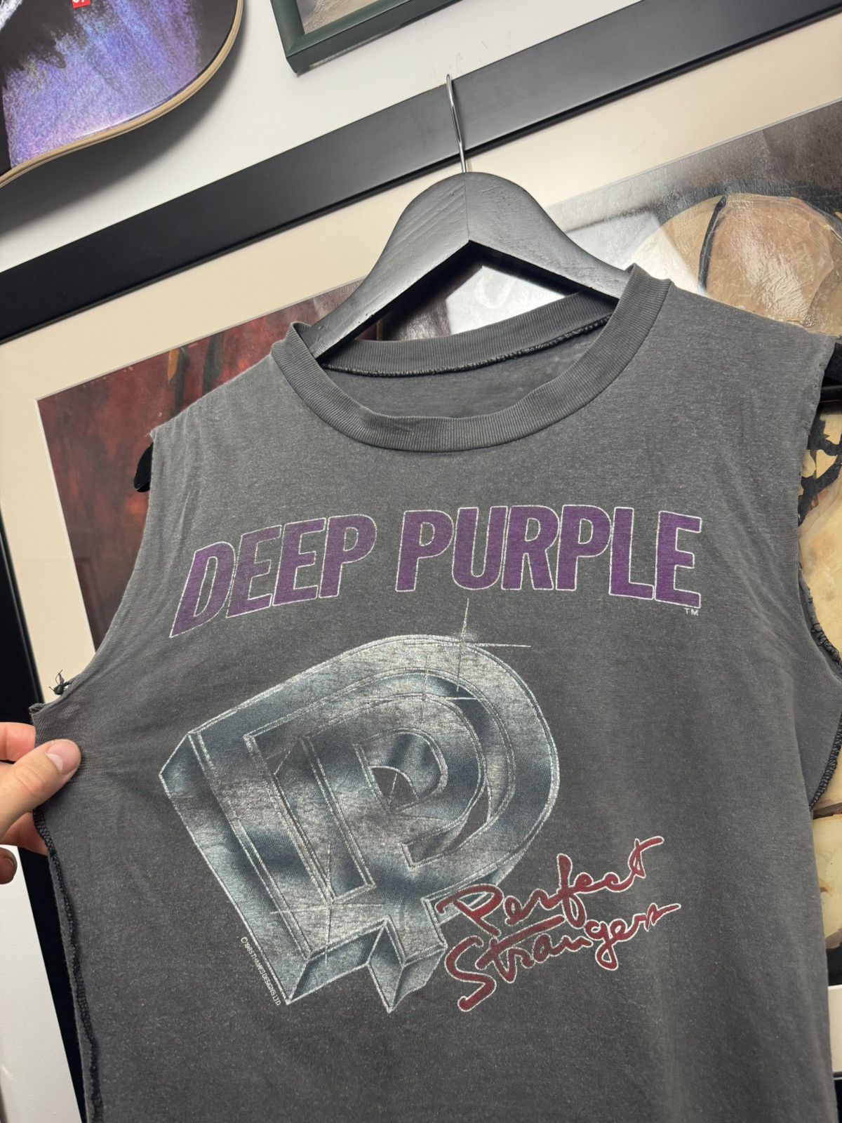 Band Tees Vintage 80s 1985 Deep Purple Perfect Strangers Thame TankTop Size US S / EU 44-46 / 1 - 3 Thumbnail