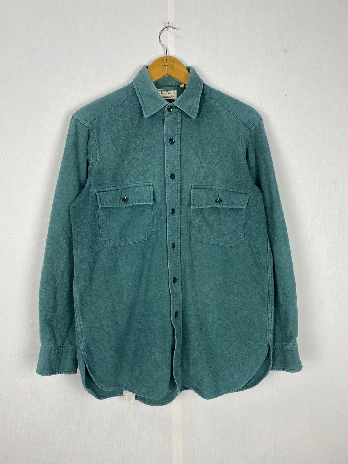 L.L. Bean Vintage 90’s L.L. Bean Chamois Cloth Shirt Size US M / EU 48-50 / 2 - 2 Thumbnail