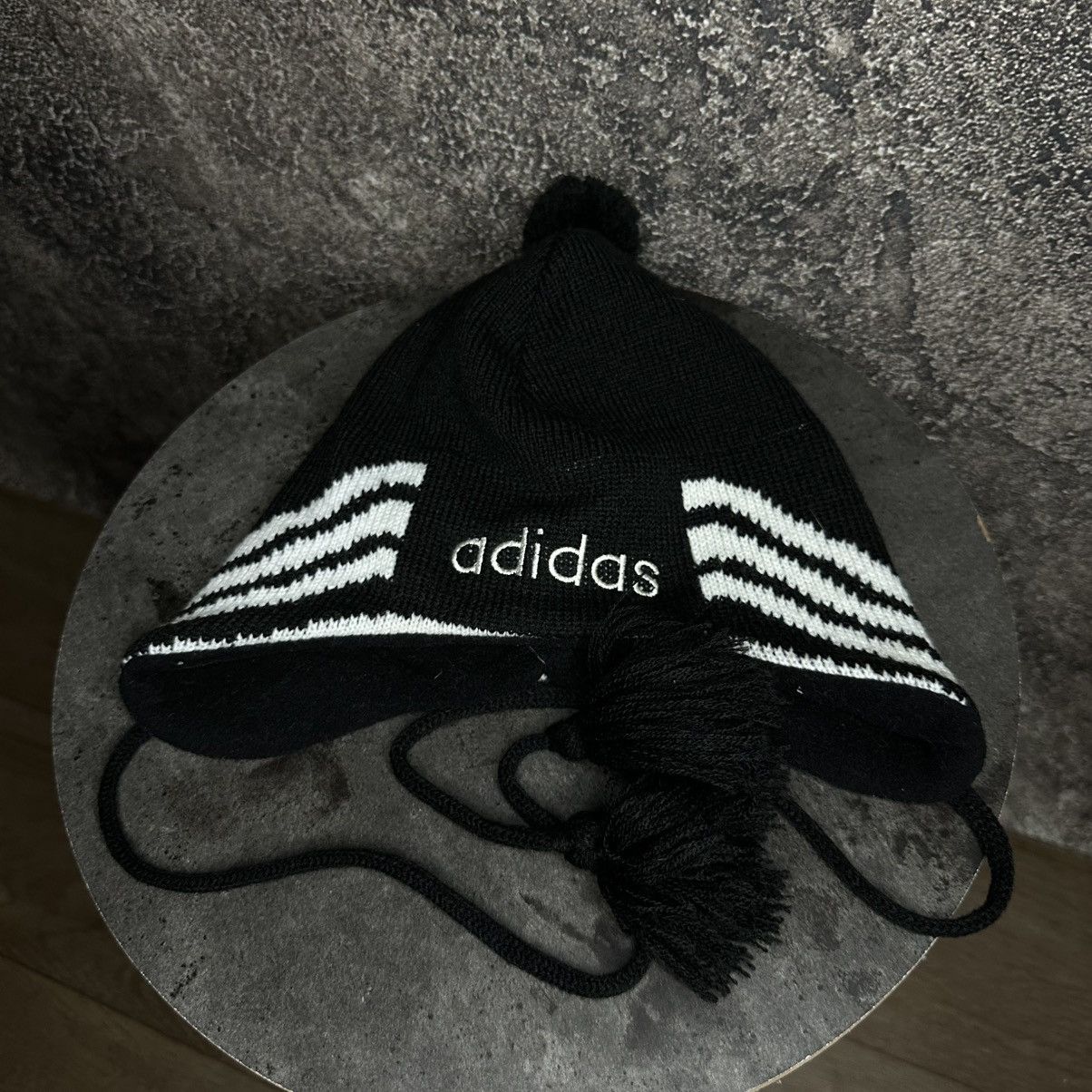 Adidas Vintage Very Rare Adidas Earflap Hat Size ONE SIZE - 9 Thumbnail