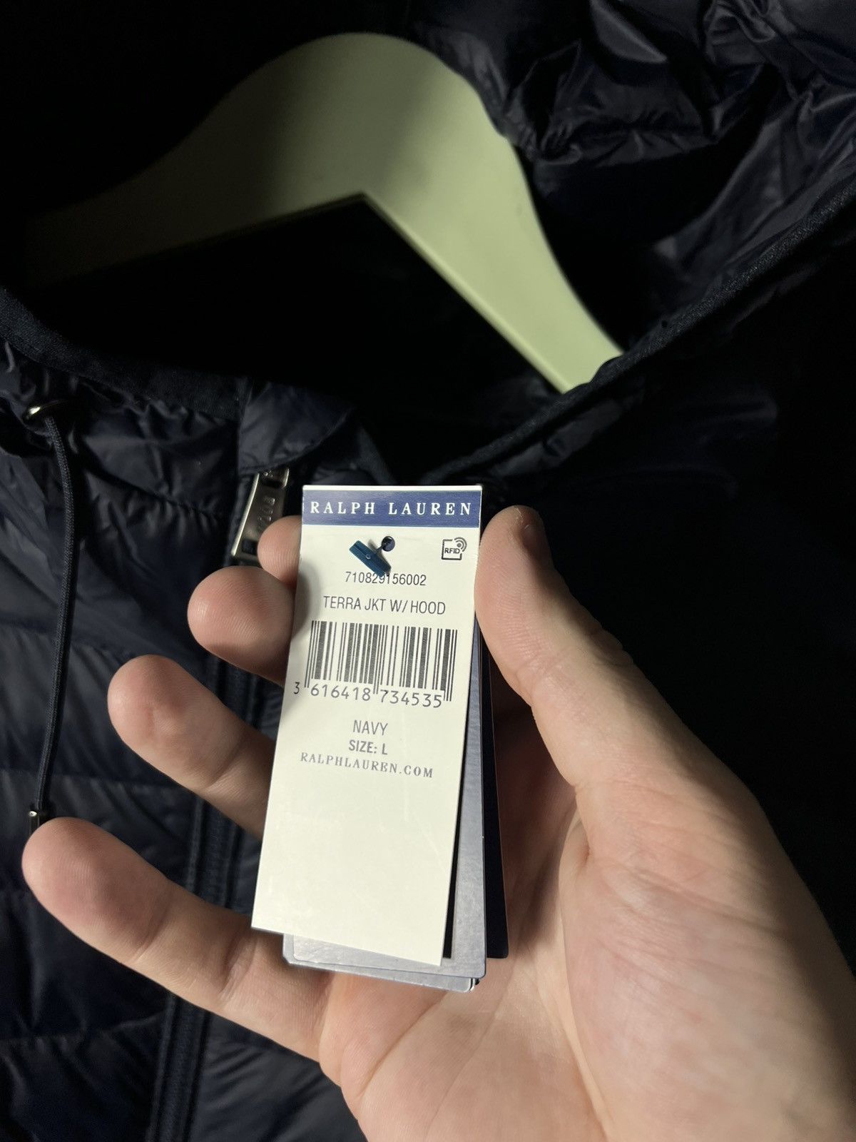 Polo Ralph Lauren Polo Ralph Lauren Navy Water Repellent Hooded Puffer Jacket Size US L / EU 52-54 / 3 - 8 Thumbnail