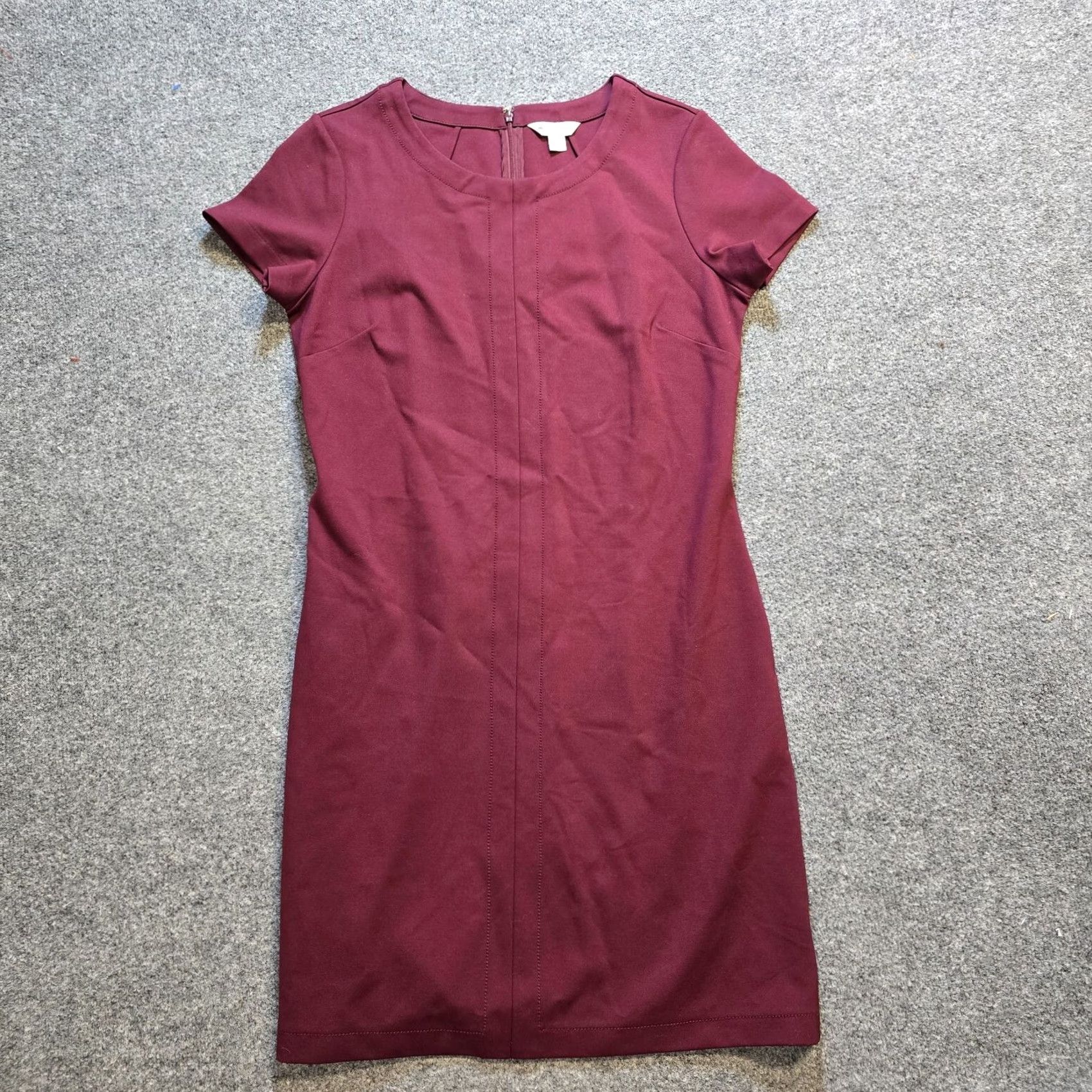 Brooks Brothers Brooks Brothers Dress Womens Large Red Fitted Pencil Cap Sleeve Knit Knee Length Rounded Neck Casual Business Party/Cocktail Regular Size L Womens Size L / US 10 / IT 46 - 2 Thumbnail