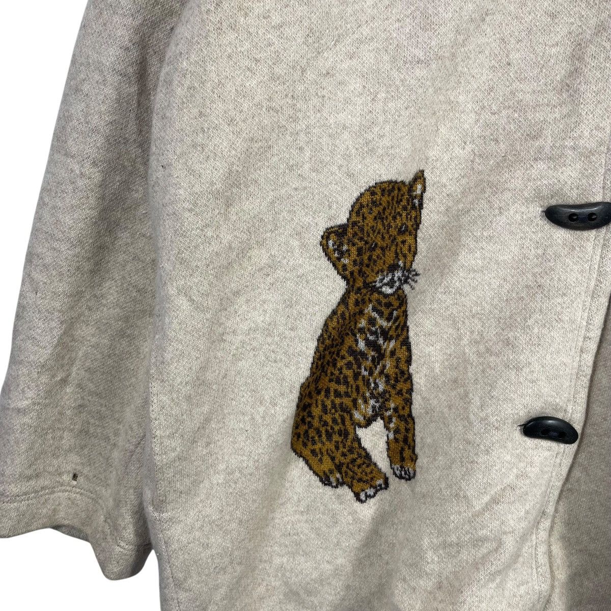 Vintage RECENT PIECE For Ladies Leopard Embroidery Hooded Jacket Size XXL / US 16-18 / IT 52-54 - 6 Thumbnail