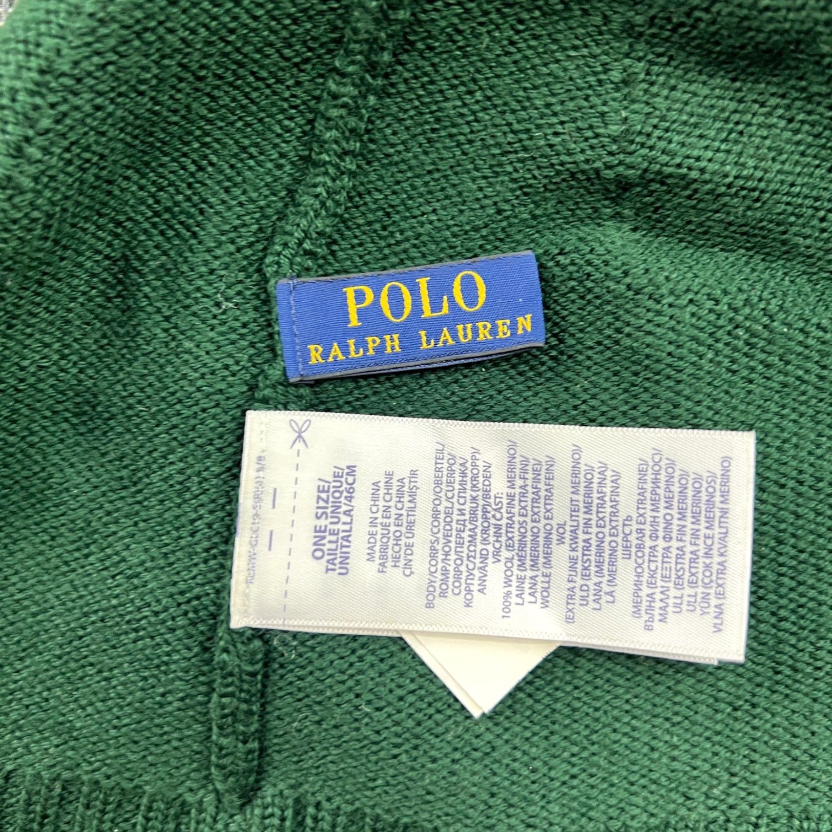 Polo Ralph Lauren Polo Ralph Lauren Beanie Hats Unisex Adults One Size 100% Merino Wool Ribbed Cuffed Pony Green Band Polo Ralph Lauren Beanie Hat Size US M / EU 48-50 / 2 - 5 Thumbnail