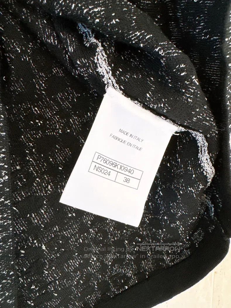Chanel Chanel 23K autumn and winter black and silver camelia knit Size XS / US 0-2 / IT 36-38 - 9 Thumbnail