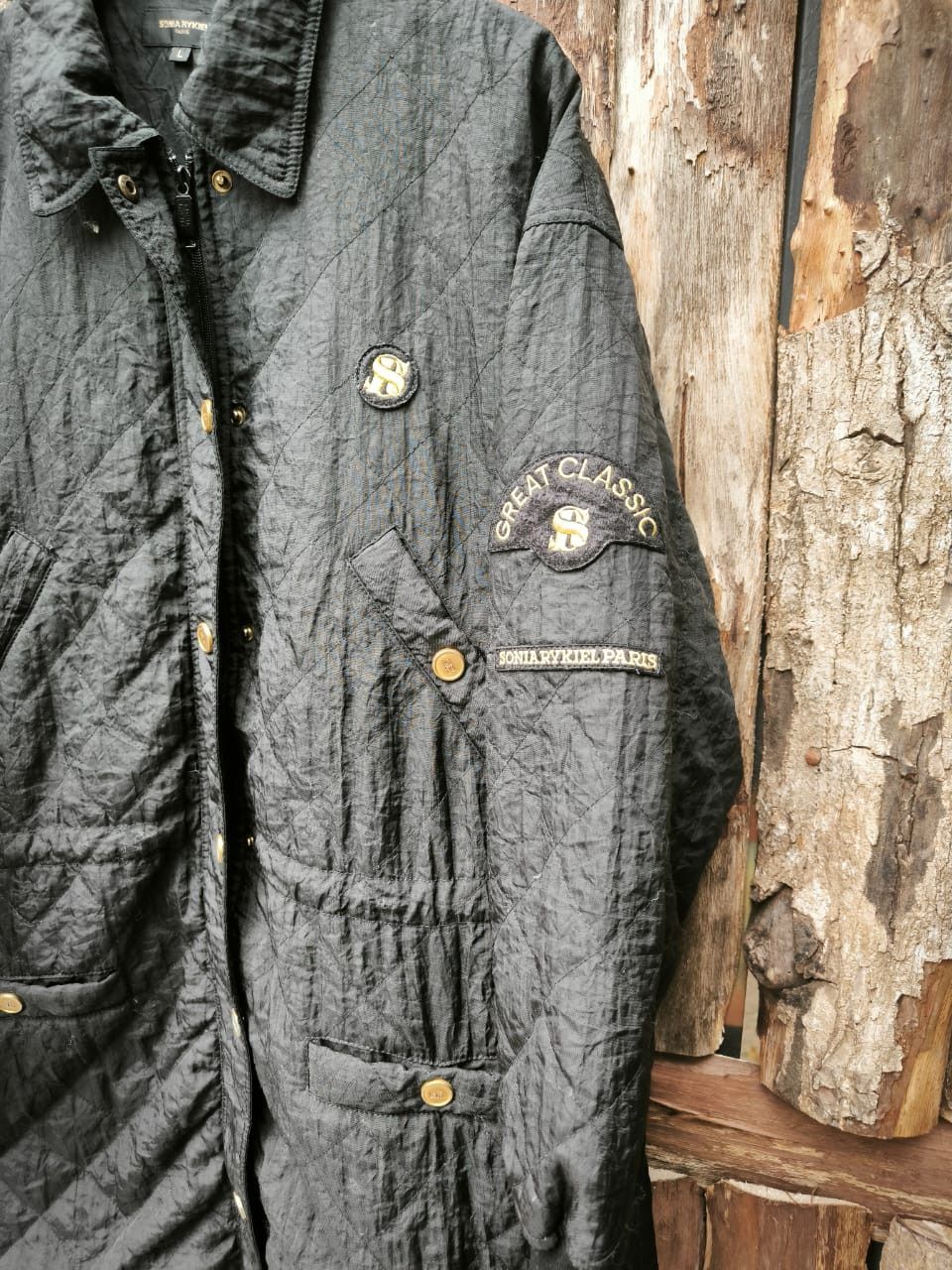 Sonia Rykiel × Vintage Vintage Nylon Coat Jacket Sonia Rykiel Size L / US 10 / IT 46 - 3 Thumbnail