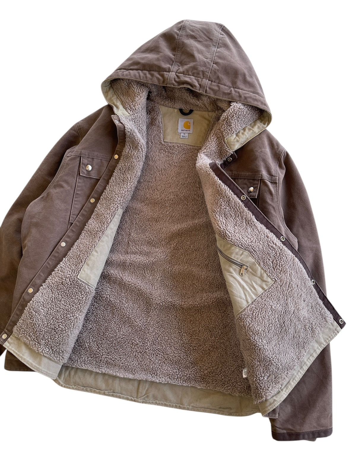 Carhartt Carhartt J284 FWD Sherpa Sandstone Multipocket Hooded Size US XL / EU 56 / 4 - 3 Thumbnail
