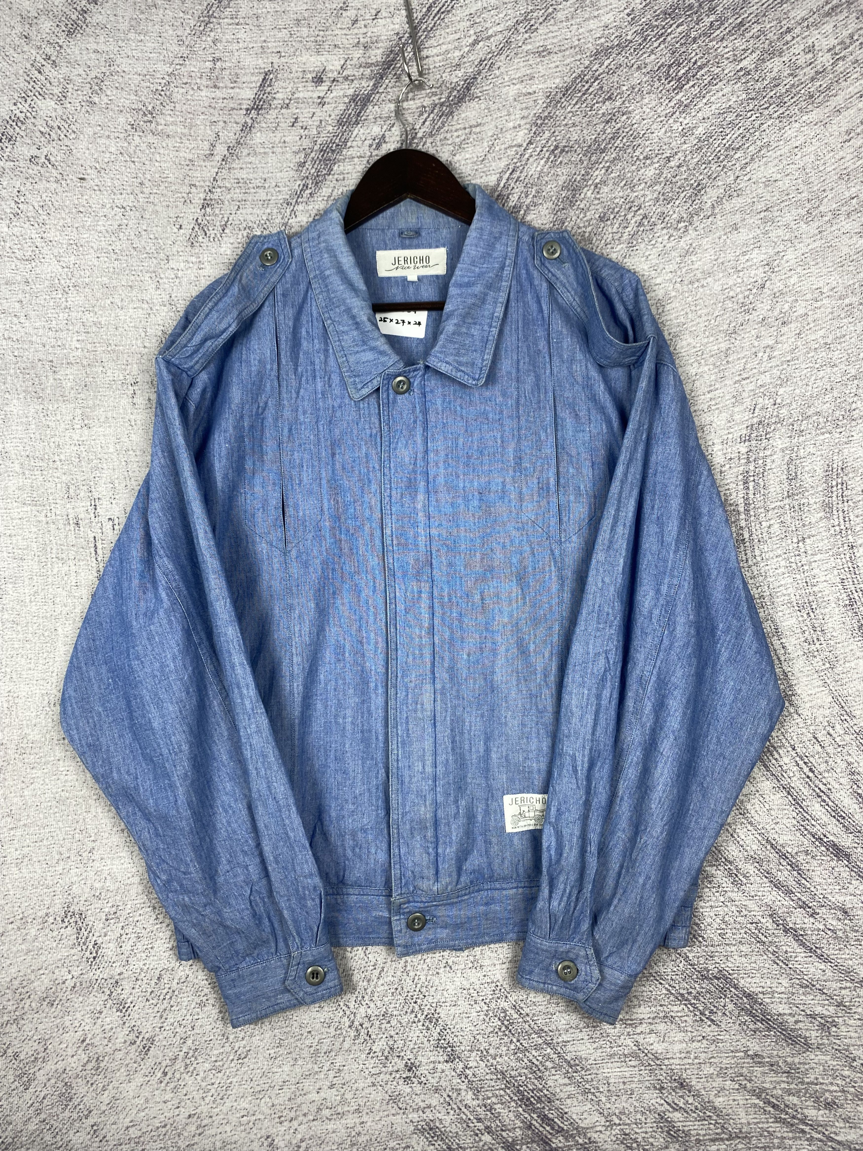 Japanese Brand Vintage Jericho Light Blue Denim Military-Style Size US M / EU 48-50 / 2 - 3 Thumbnail