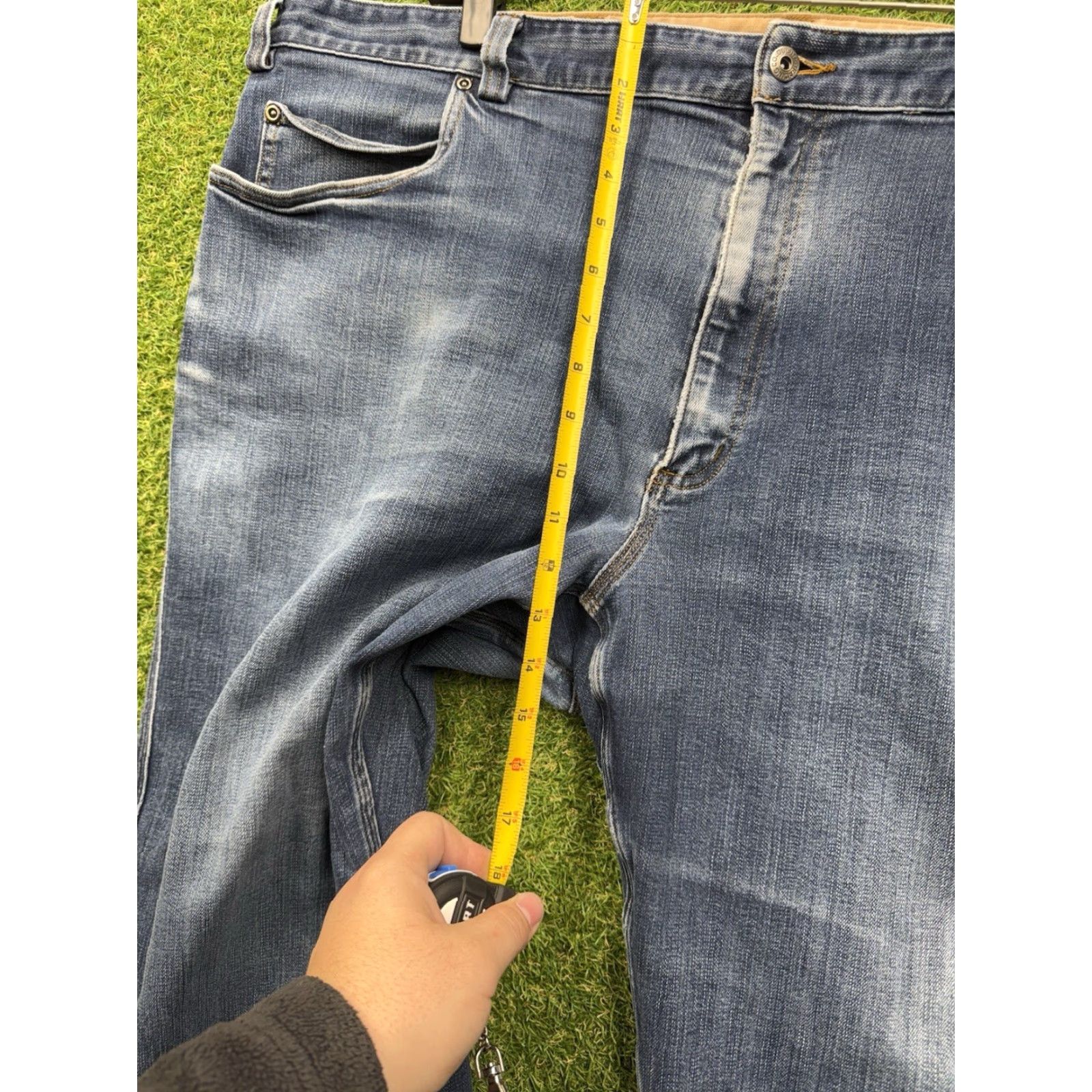 Vintage Duluth Trading Jeans Mens 48x30 Blue Coolmax Flex Ballroom Relaxed Fit Work Wear Size US 32 / EU 48 - 6 Thumbnail