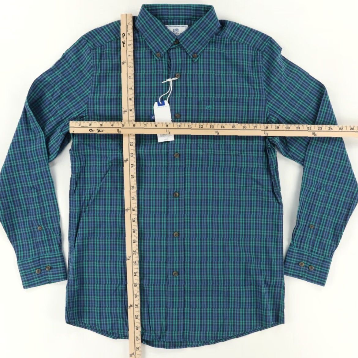 Southern Tide Southern Tide Shirt Deene Coastal Passage Stretch Navy Plaid Long Sleeve Button Down Mens S Size US S / EU 44-46 / 1 - 3 Thumbnail