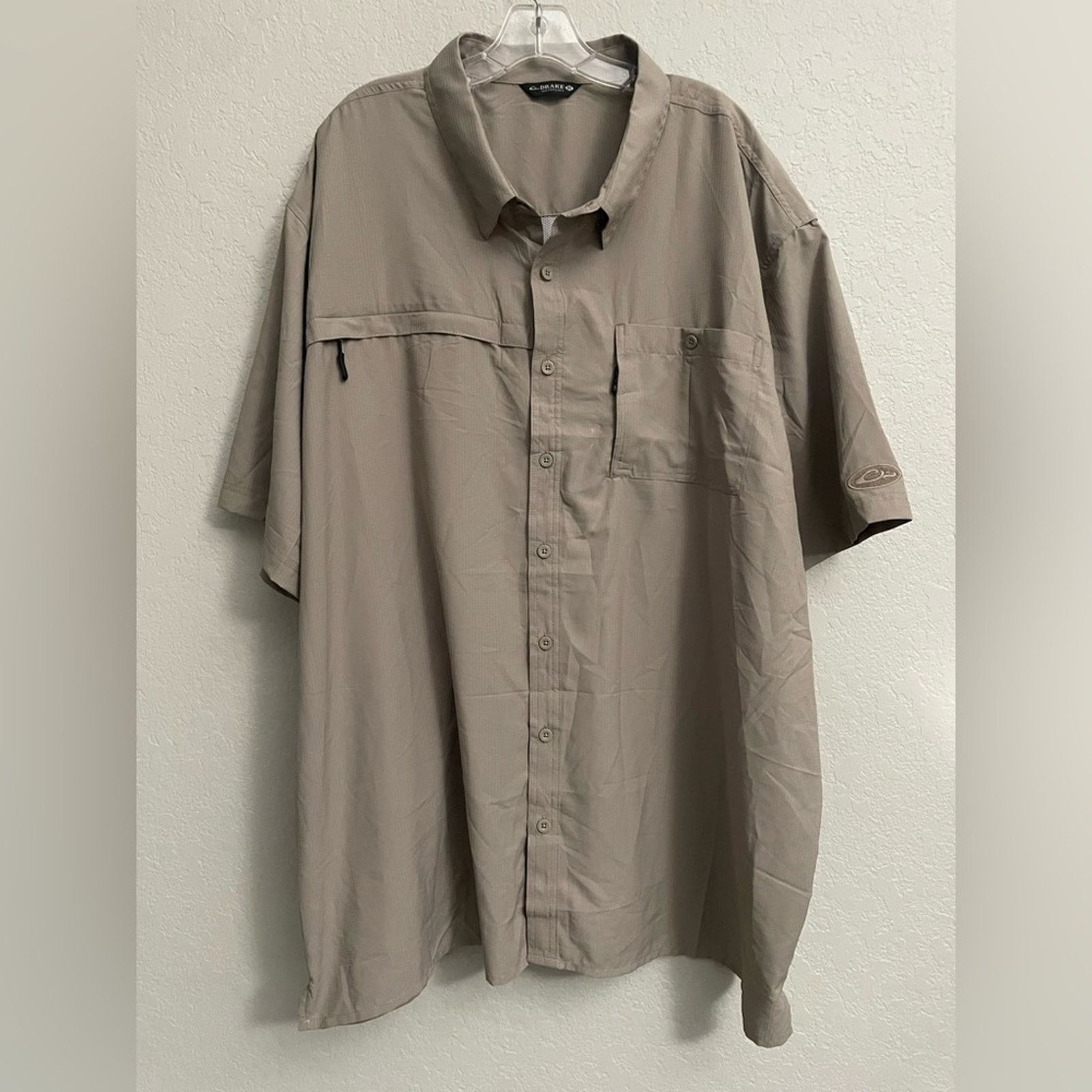 Drake Drake 8-Shot Flyweight Hunting S/S Khaki Shirt Men 3XL Size US XXL / EU 58 / 5 - 1 Thumbnail