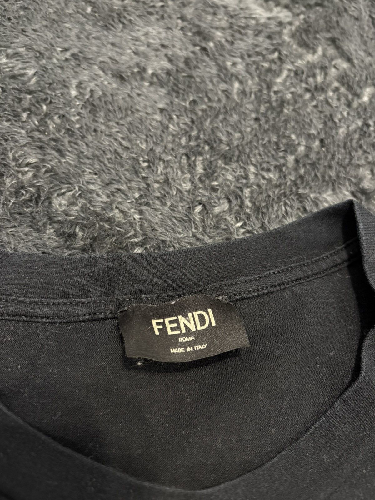 Fendi Fendi Mesh Logo Slim Tee Size US M / EU 48-50 / 2 - 4 Thumbnail