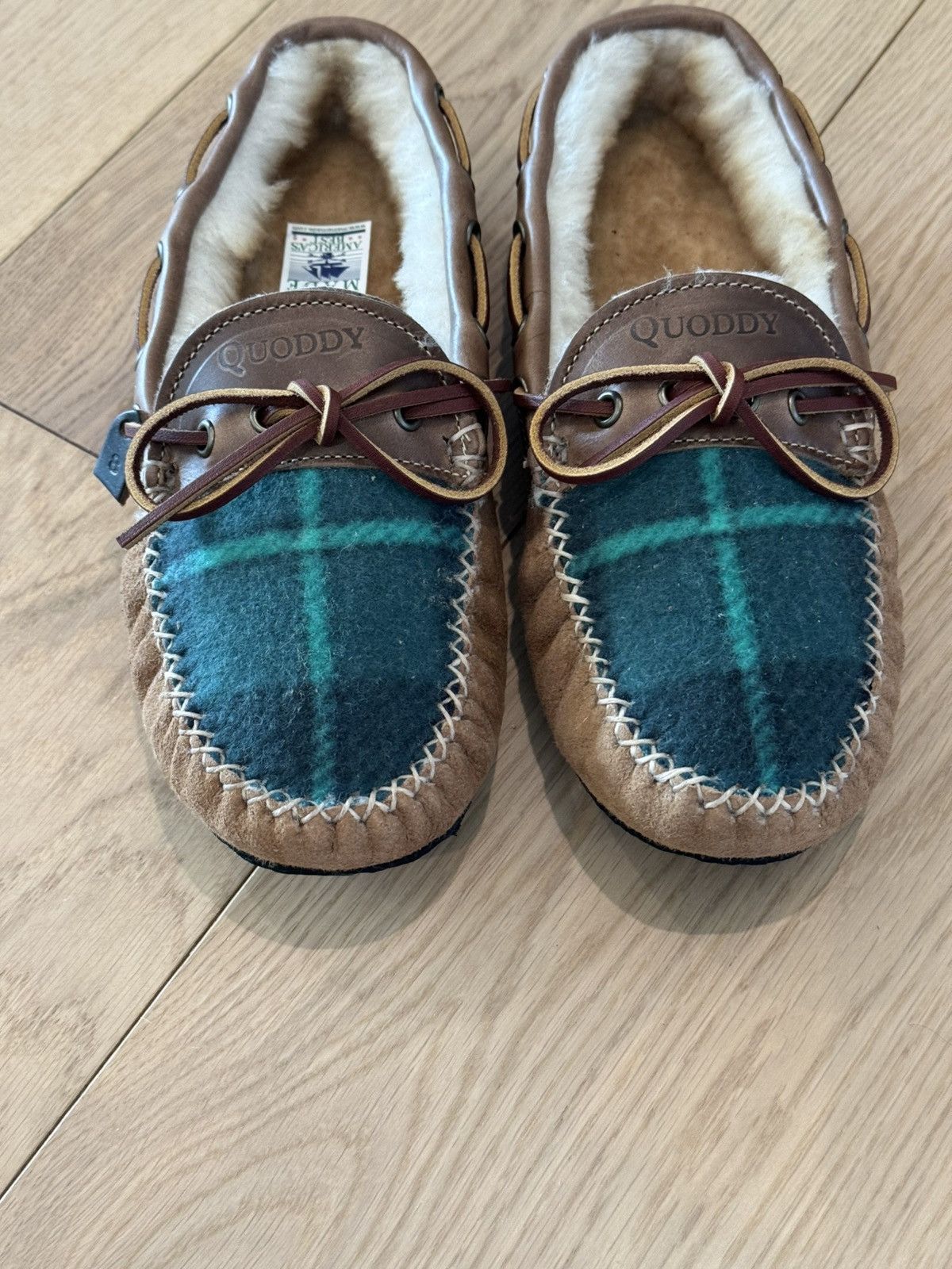 Quoddy Quoddy Fireside Slippers - Green Plaid Size US 8 / IT 38 - 8 Thumbnail