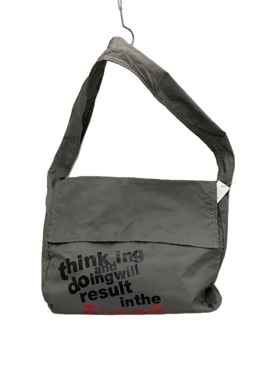 Comme Des Garcons Thinking And Doing Will Result In The Future Shoulder Bag in Grey, Men's