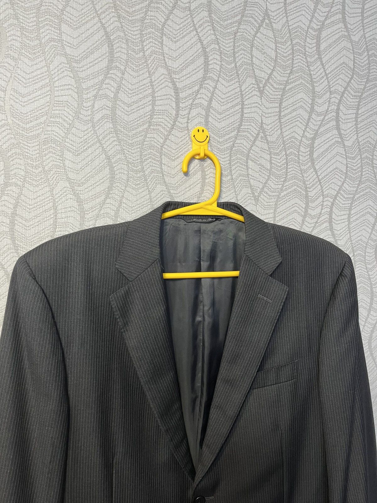 Canali Canali Pure Wool Men’s Black Striped 2 Piece Blazer Jacket Size 44R - 5 Thumbnail