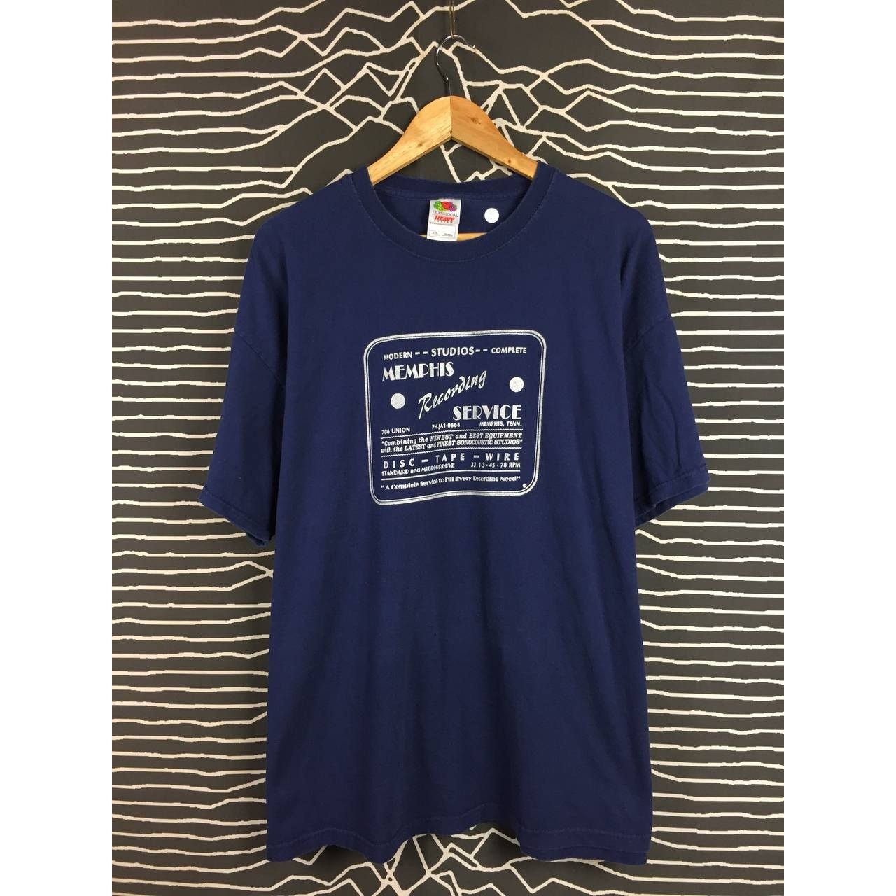 Fruit Of The Loom Vtg Y2K Memphis Recording Service Modern Studios Tee Size US XXL / EU 58 / 5 - 1 Thumbnail