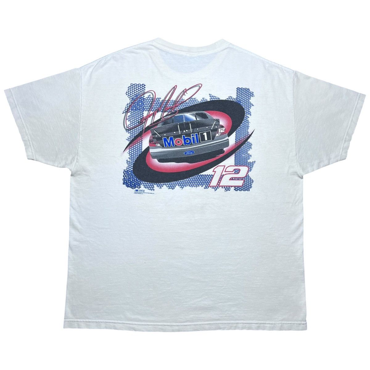 NASCAR 1990s Nascar Jeremy Mayfield Mobil Double Sided Graphic Tee Size US XXL / EU 58 / 5 - 2 Thumbnail