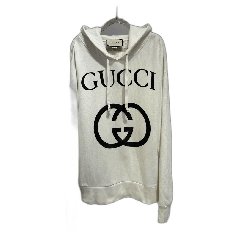 Gucci Gucci Double G Logo Beige Hoodie-2508 Size US M / EU 48-50 / 2 - 1 Thumbnail