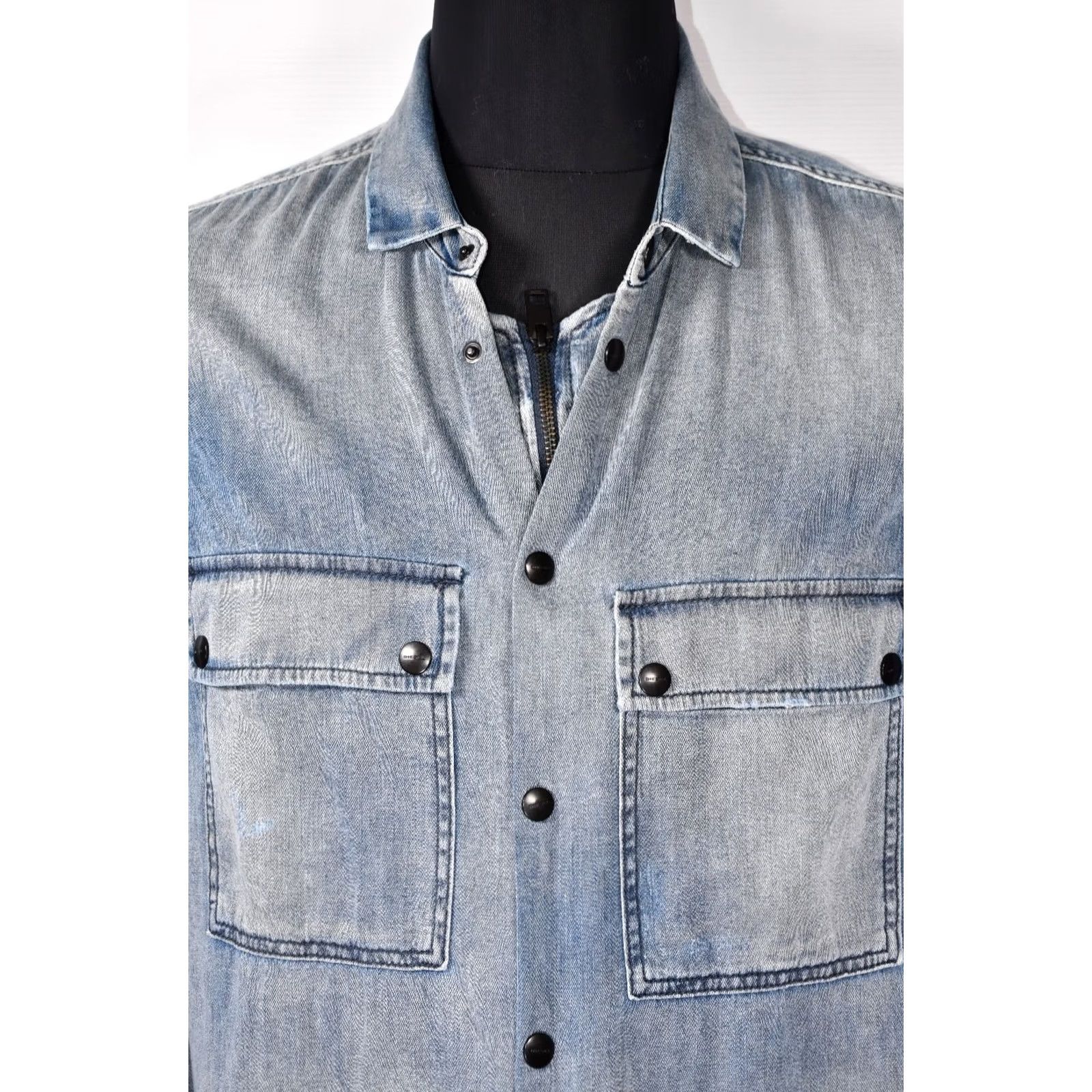 Diesel Diesel D-ZEY Denim Jacket Men's XL Blue Size US XL / EU 56 / 4 - 5 Thumbnail