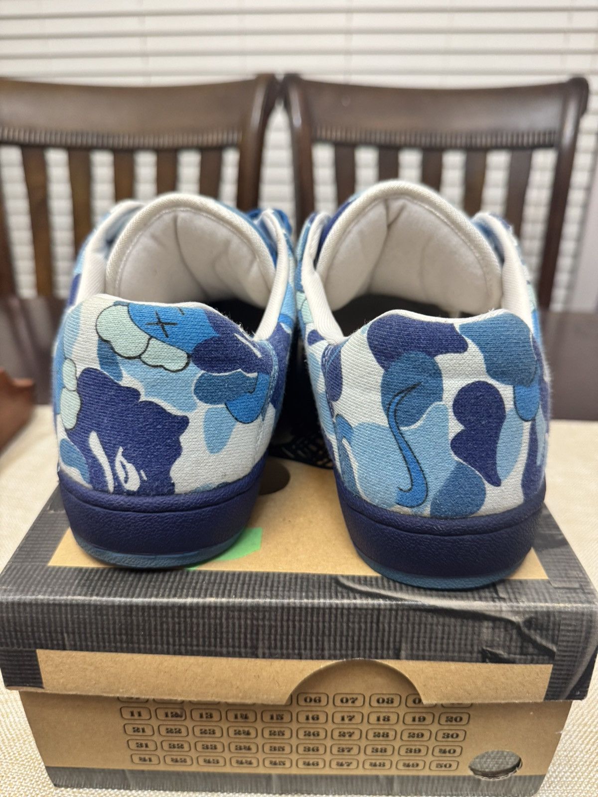 Bape × Kaws Kaws Ultra Skull Sta Sneakers Bape Sta Abc Camo Blue Size US 9.5 / EU 42-43 - 7 Thumbnail