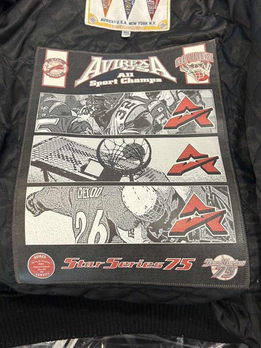 Avirex Avirex Leather Basketball Varsity Jacket Size US XXL / EU 58 / 5 - 12 Thumbnail