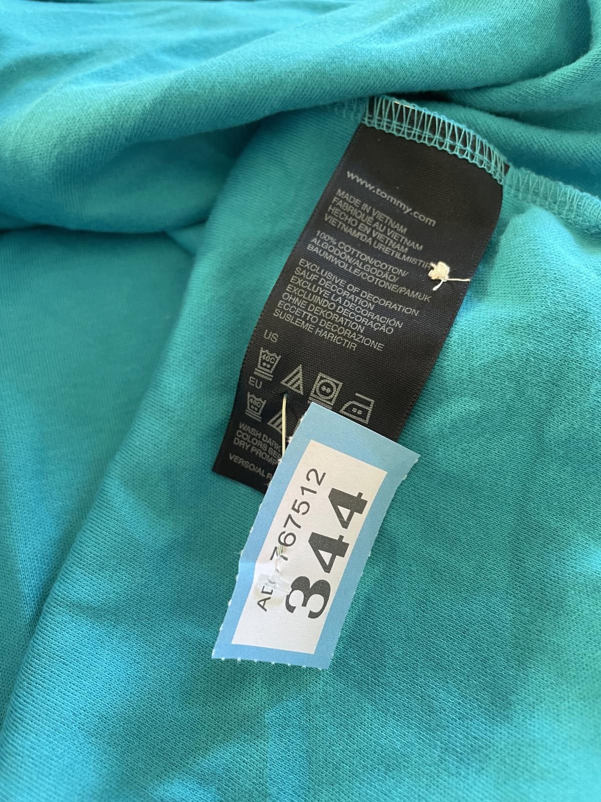 Tommy Hilfiger Tommy Hilfiger Men's Polo Shirt Large Turquoise Blue Size US L / EU 52-54 / 3 - 3 Thumbnail