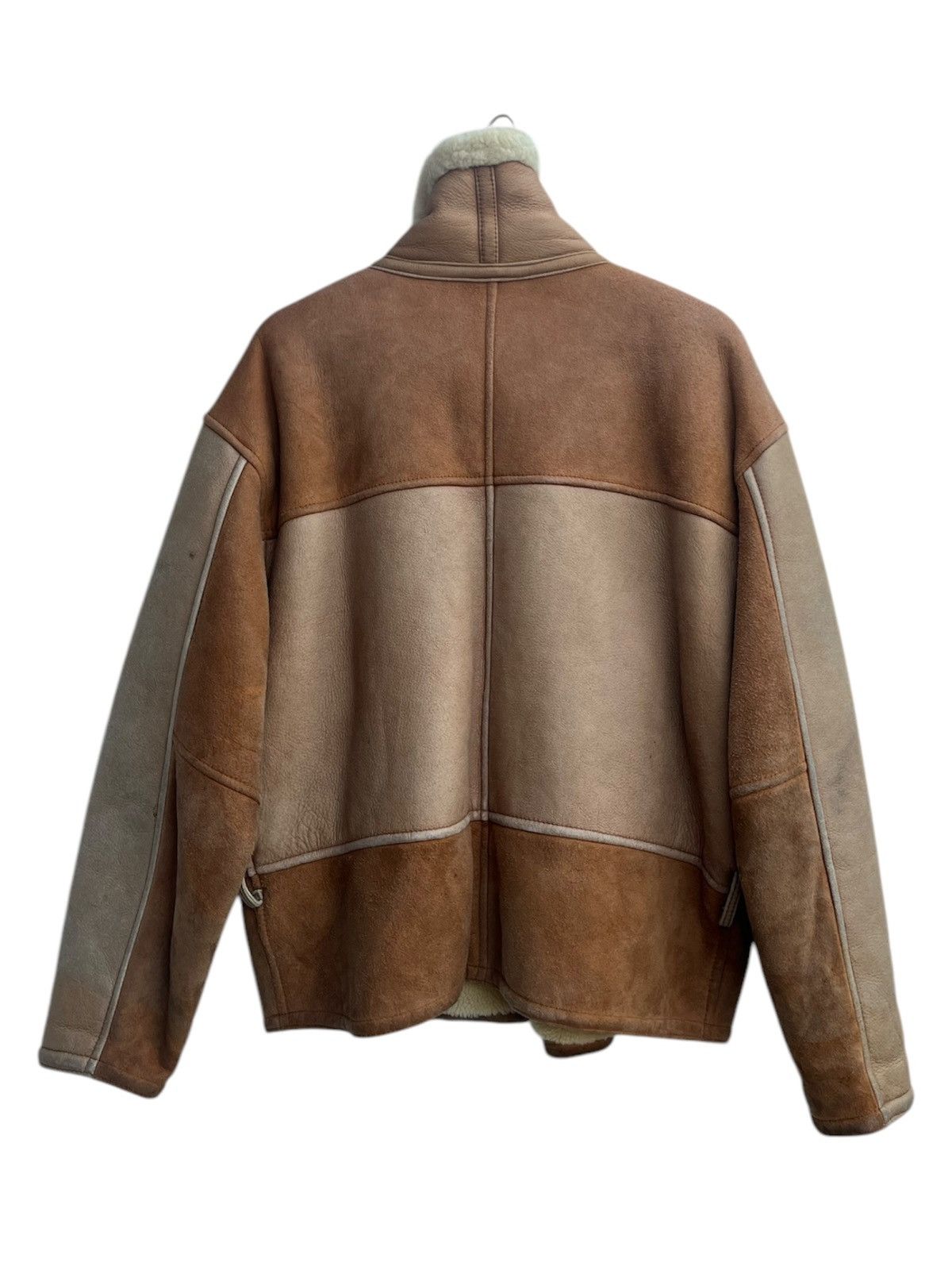 Genuine Leather × Japanese Brand × Leather Ohfesta Sheepskin Shearling Flight Jacket Size US M / EU 48-50 / 2 - 4 Thumbnail