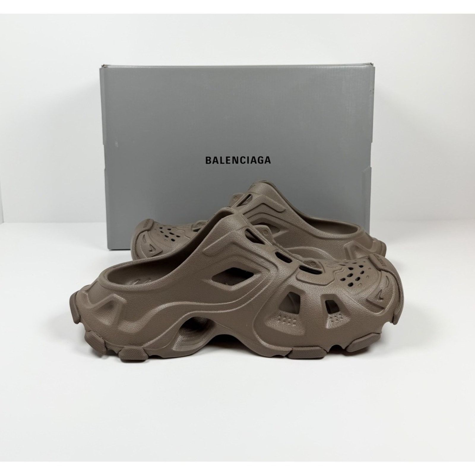 Balenciaga Size 44EU/11US - Balenciaga HD Mule Slip On Taupe NEW! Size US 11 / EU 44 - 6 Thumbnail