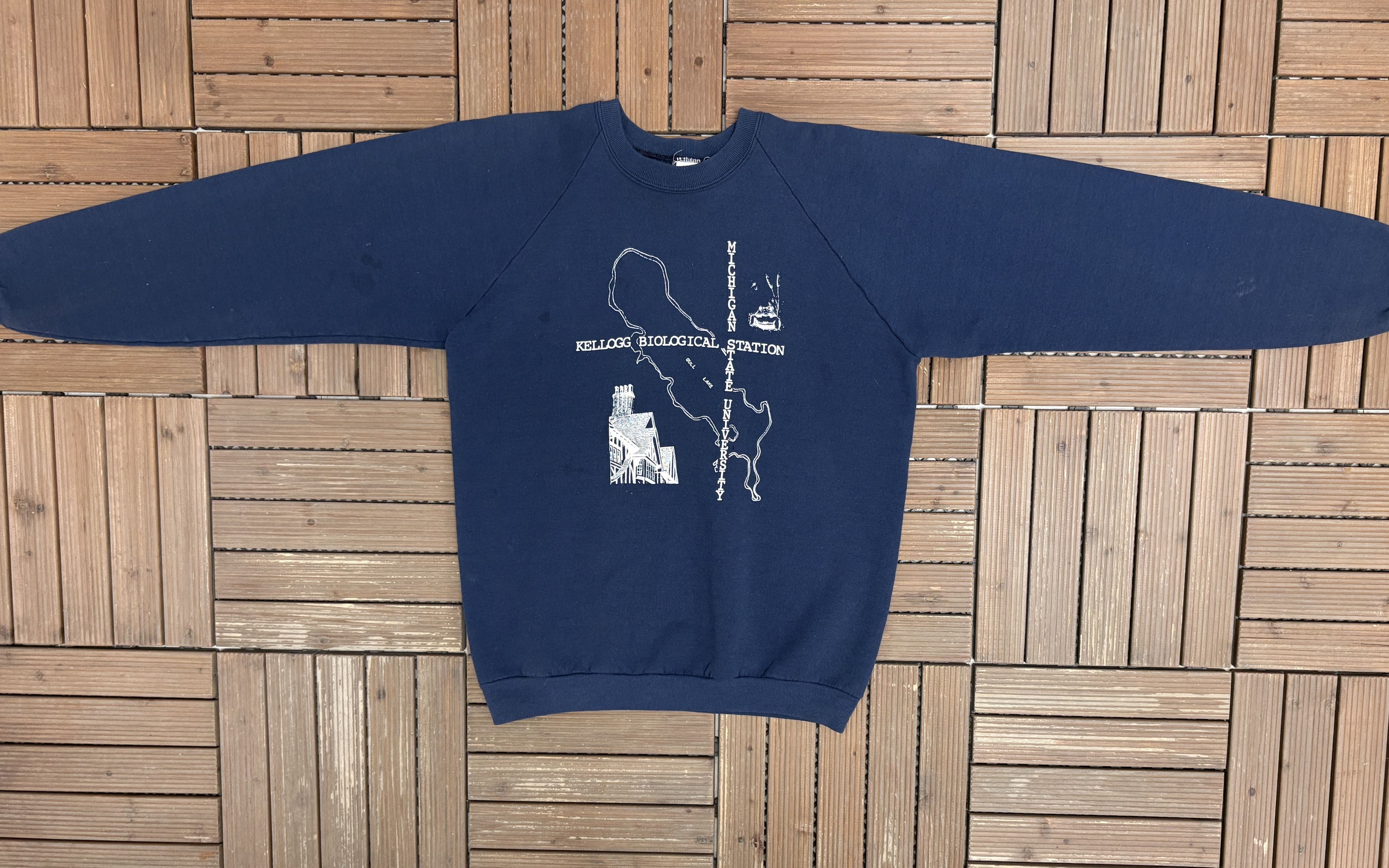 Vintage Kellogg Biological Station Michigan State Vintage Crewneck Size US XL / EU 56 / 4 - 5 Thumbnail
