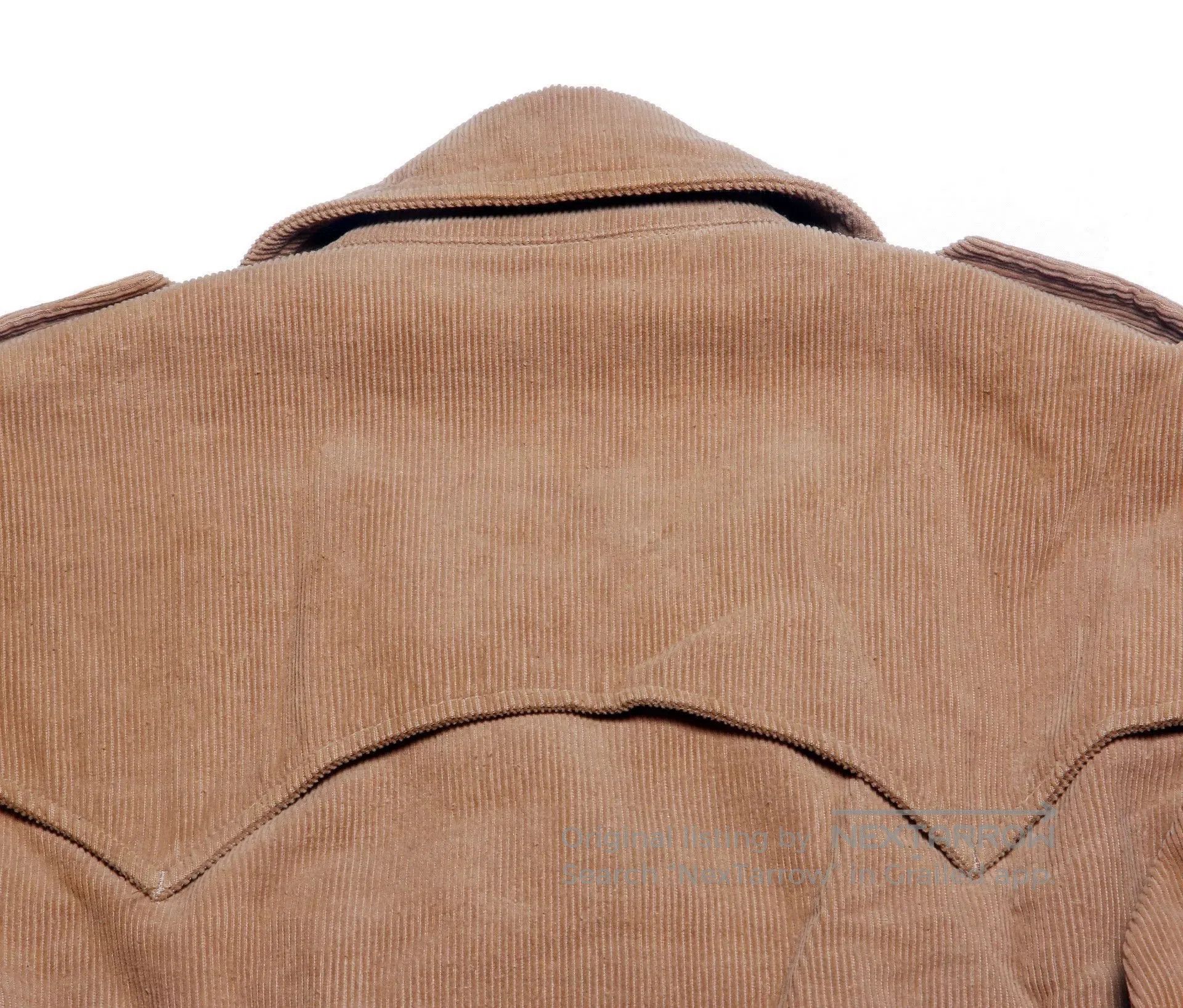Number (N)ine Beige Double-Breasted Corduroy Jacket. Size US M / EU 48-50 / 2 - 4 Thumbnail