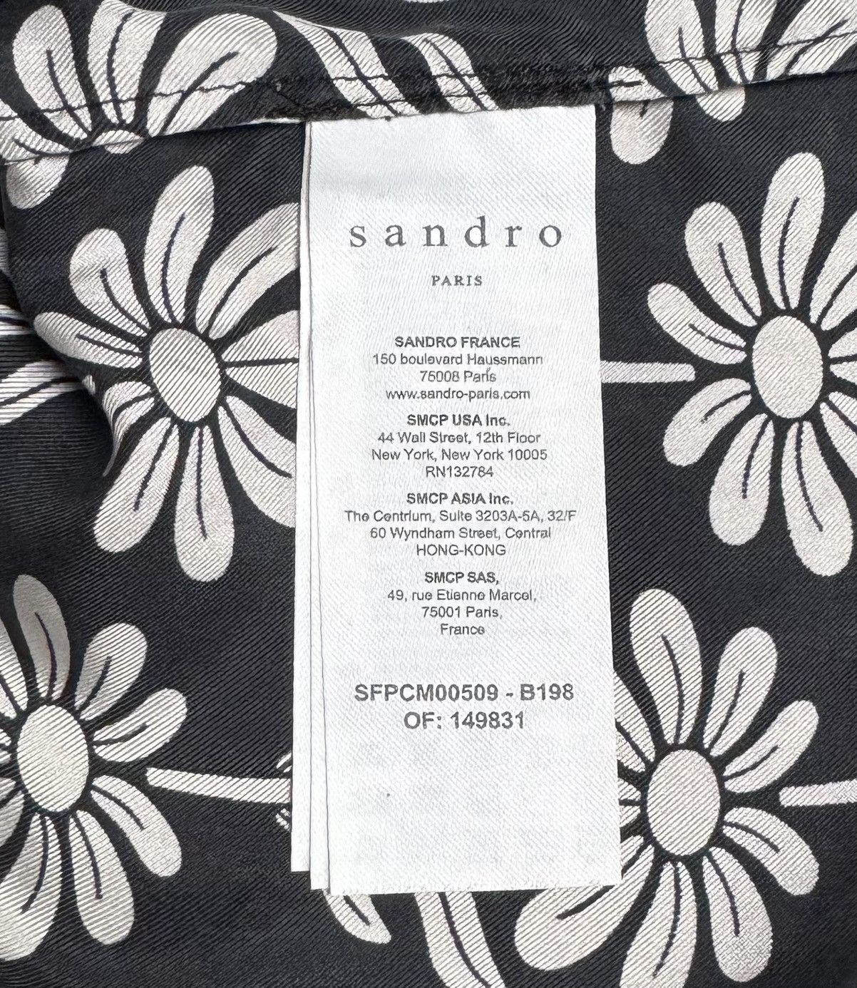 Sandro Sandro Harriet Floral Print Silk Button Up Shirt Blouse sz 1 Size S / US 4 / IT 40 - 11 Thumbnail