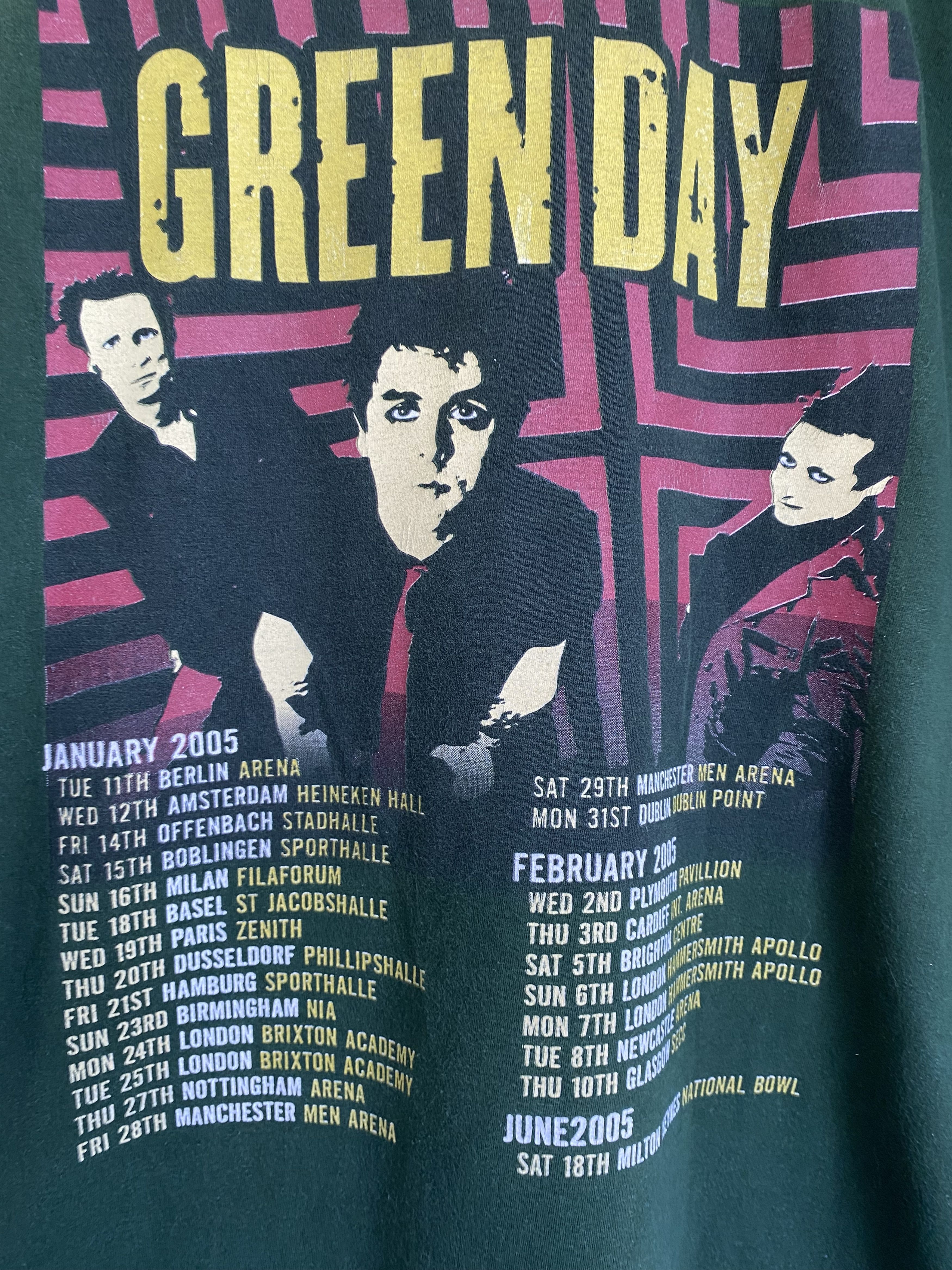 Band Tees Vintage 2005 Green Day American Idiot tour t-shirt Size US L / EU 52-54 / 3 - 8 Thumbnail